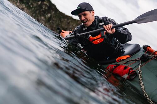 virage en kayak