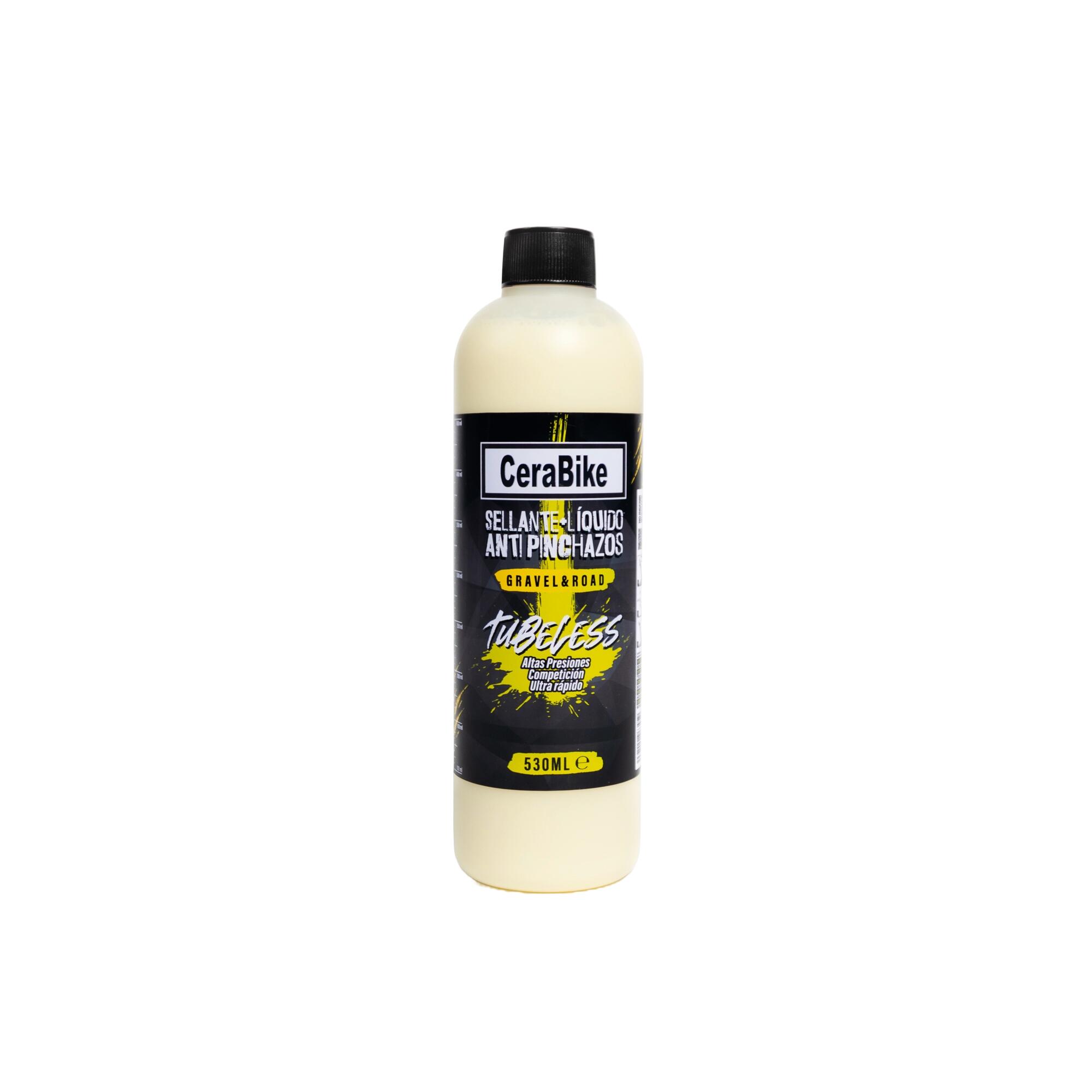 Liquido antipinchazos tubeless Cerabike Road&Gravel competicion 530ml 4/6