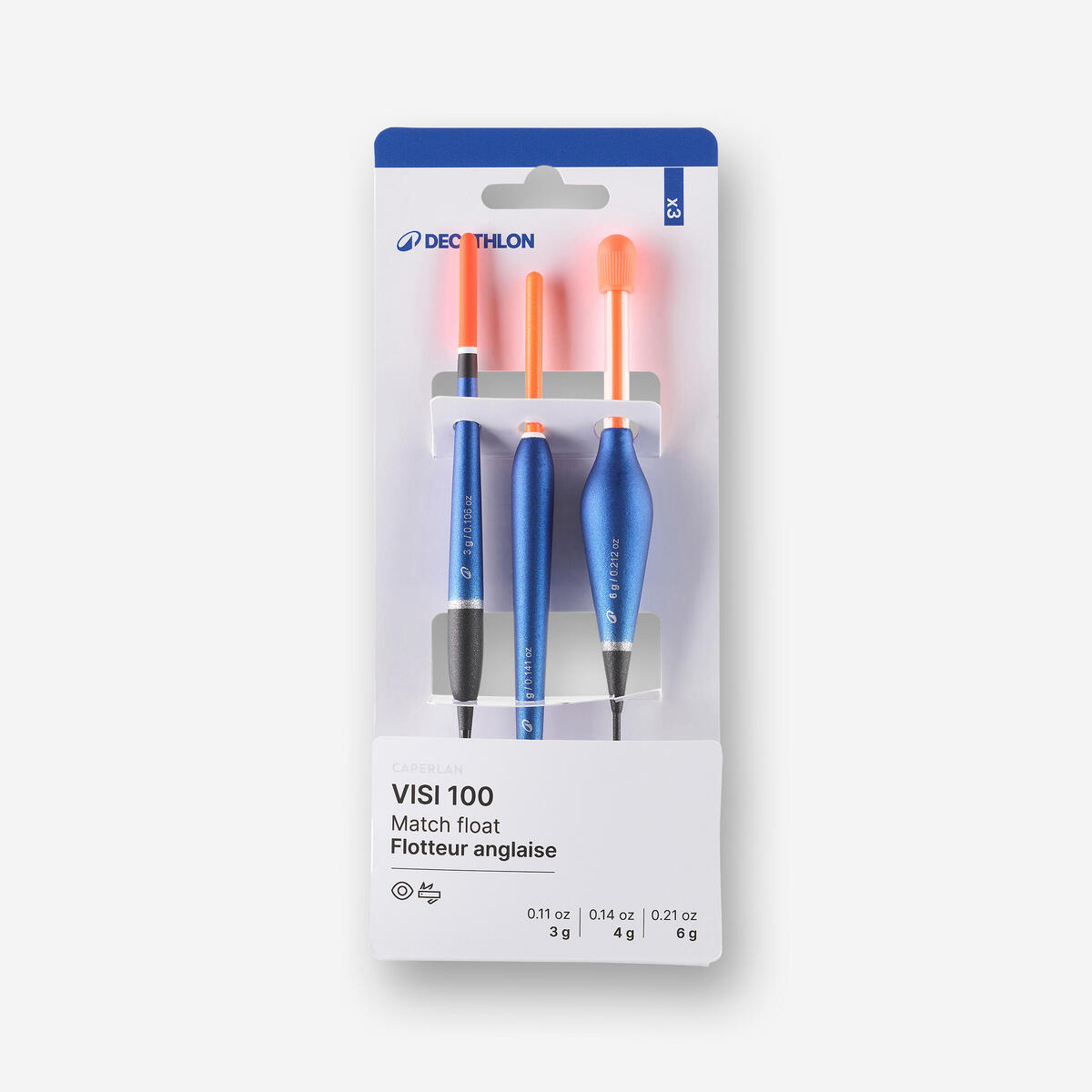 LOT DE 3 FLOTTEURS POLYVALENTS  MTCH 100 VISI