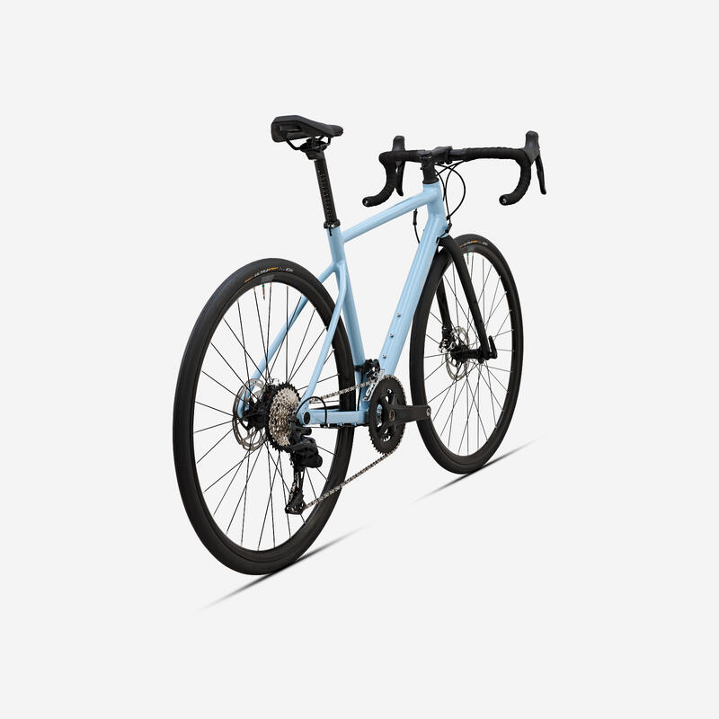 Vélo route endurance Microshift Sword 2x10v - EDR AF Bleu clair