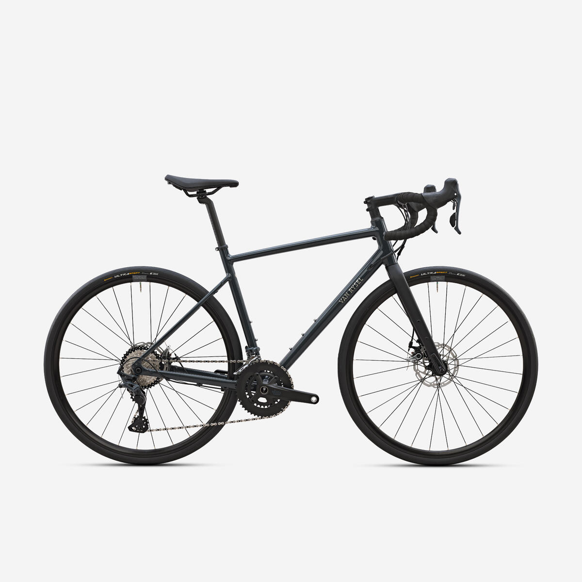 Vélo route endurance Microshift Sword 2x10v - EDR AF Gris foncé