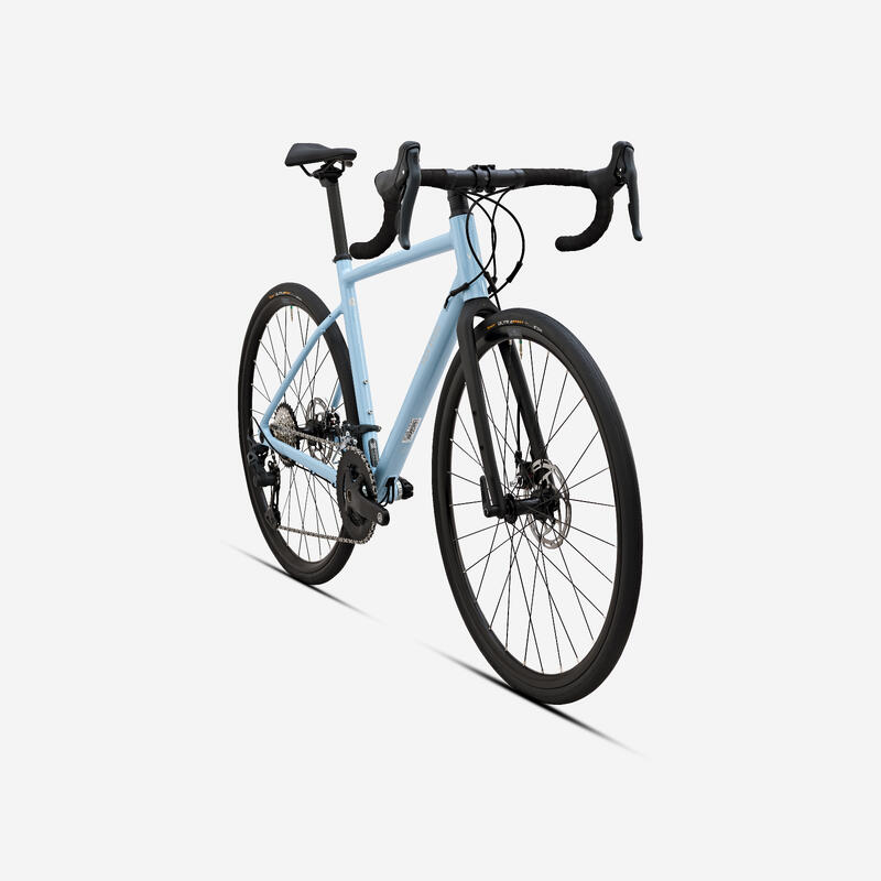 Vélo route endurance Microshift Sword 2x10v - EDR AF Bleu clair
