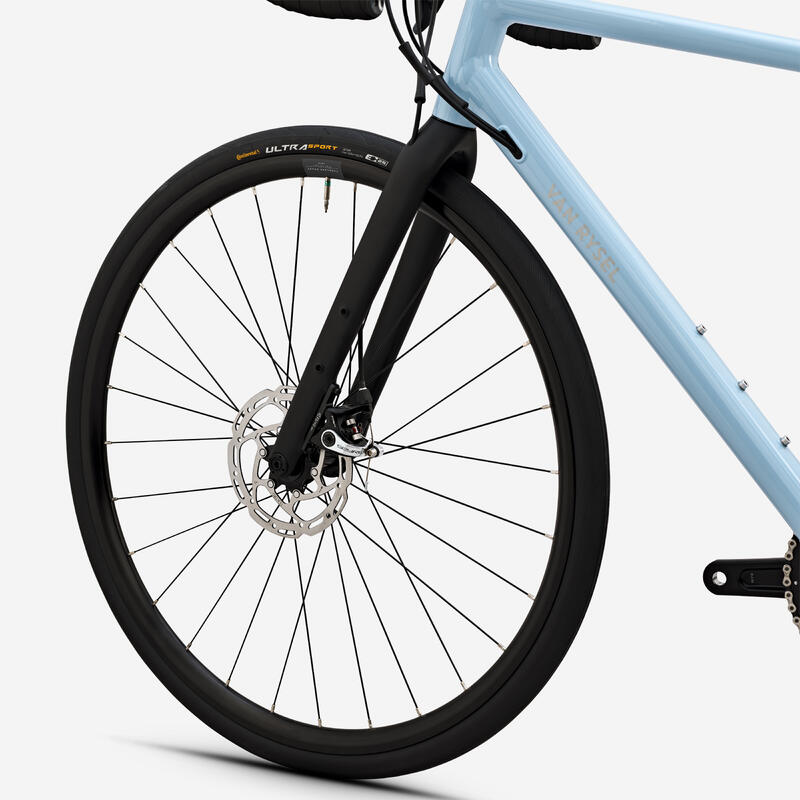 Vélo route endurance Microshift Sword 2x10v - EDR AF Bleu clair