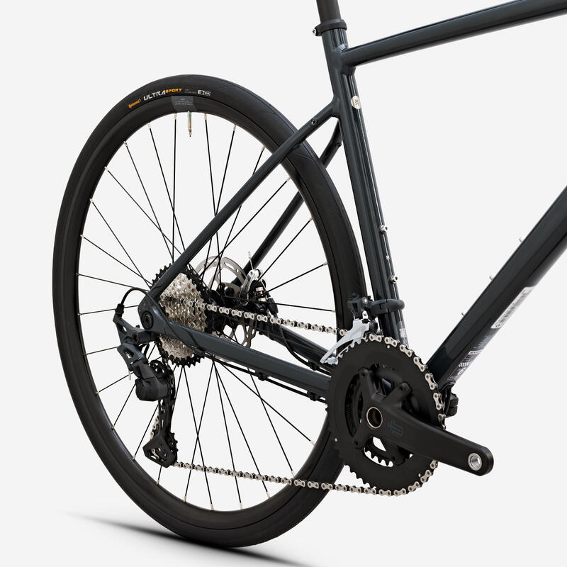 Bicicletă de șosea Endurance Microshift Sword 2x10v - EDR AF Gri închis