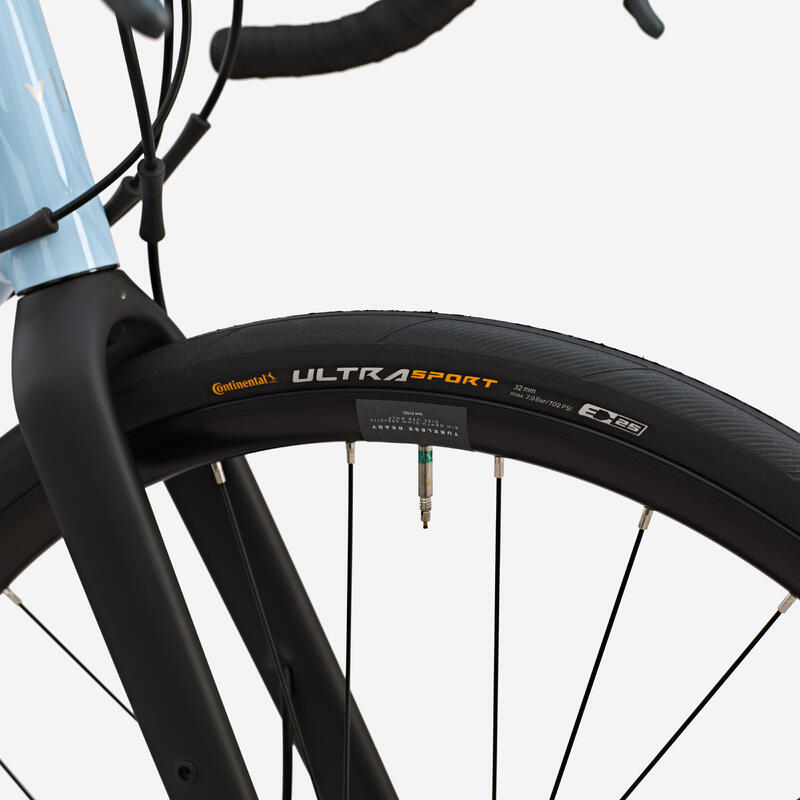 Bicicletă de șosea Endurance Microshift Sword 2x10v - EDR AF Albastru deschis
