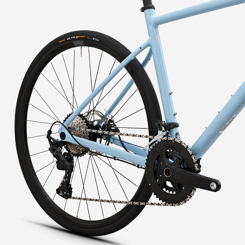 Bicicleta de Estrada de Endurance EDR AF Microshift Sword 2x10 V Azul-Claro