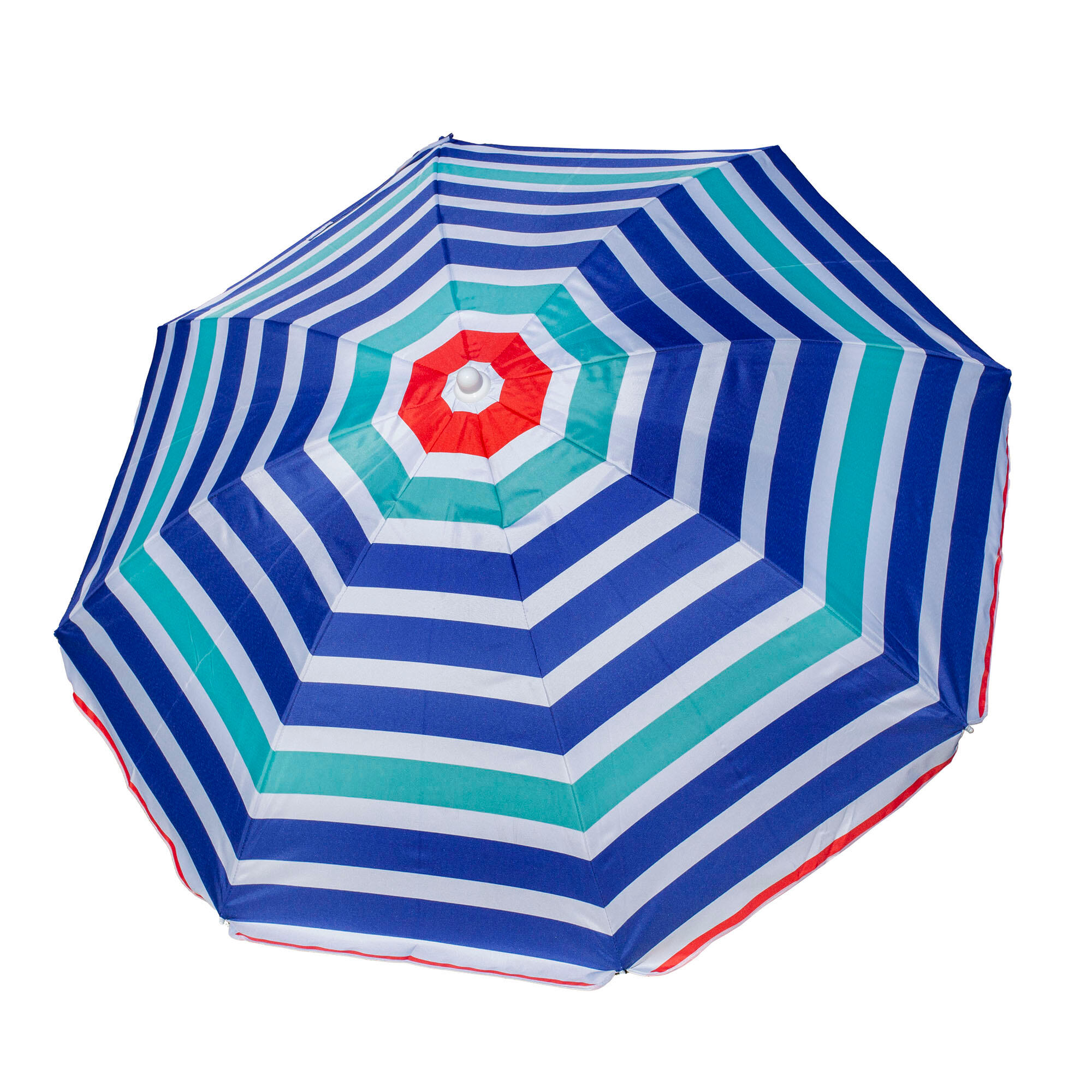 SUN & SURF Ombrellone da spiaggia SUN&SURF a righe blu rosso 180 cm