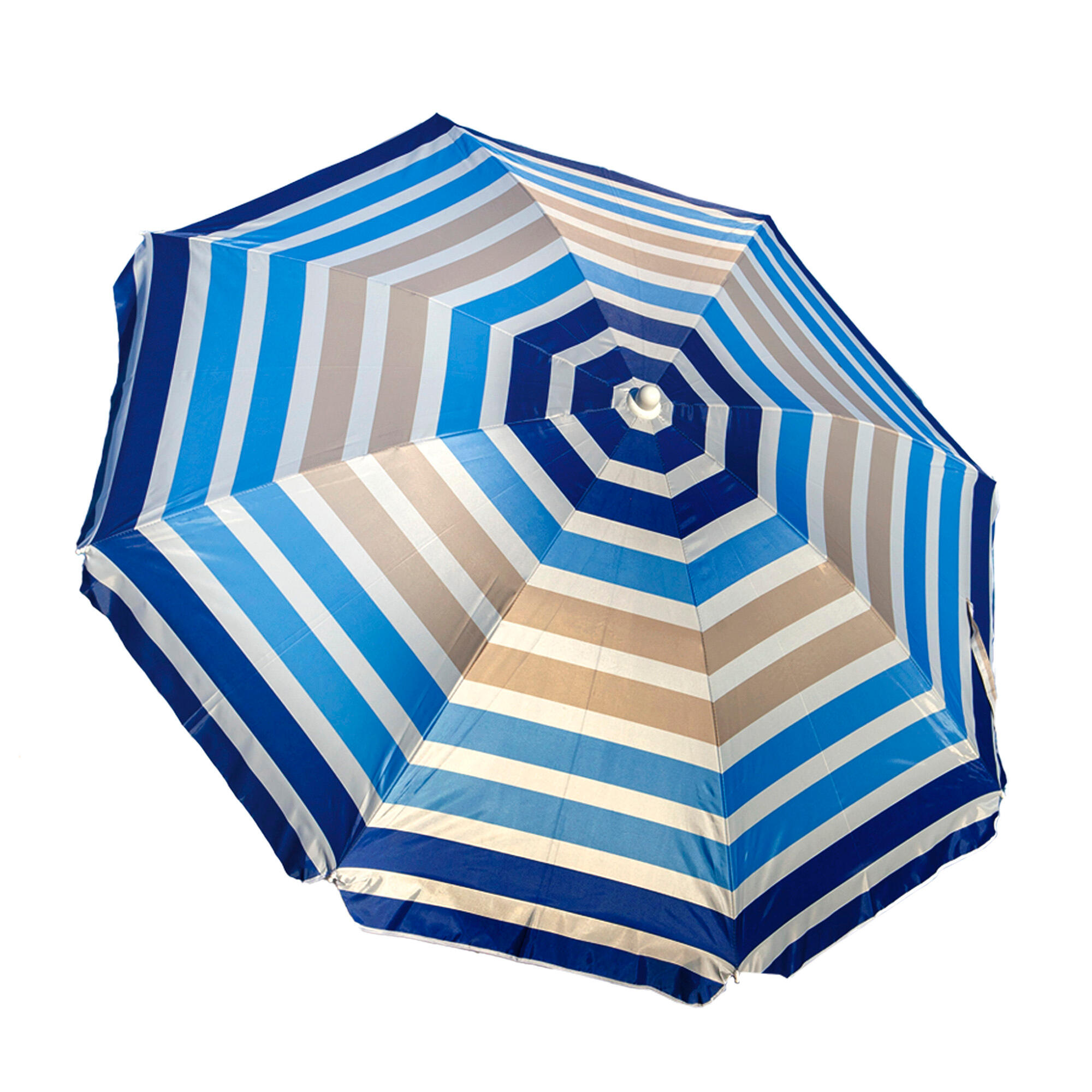 SUN & SURF Ombrellone da spiaggia SUN&SURF a righe blu oro 200 cm