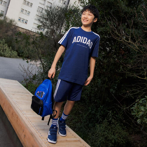 Short de sport enfant, bleu