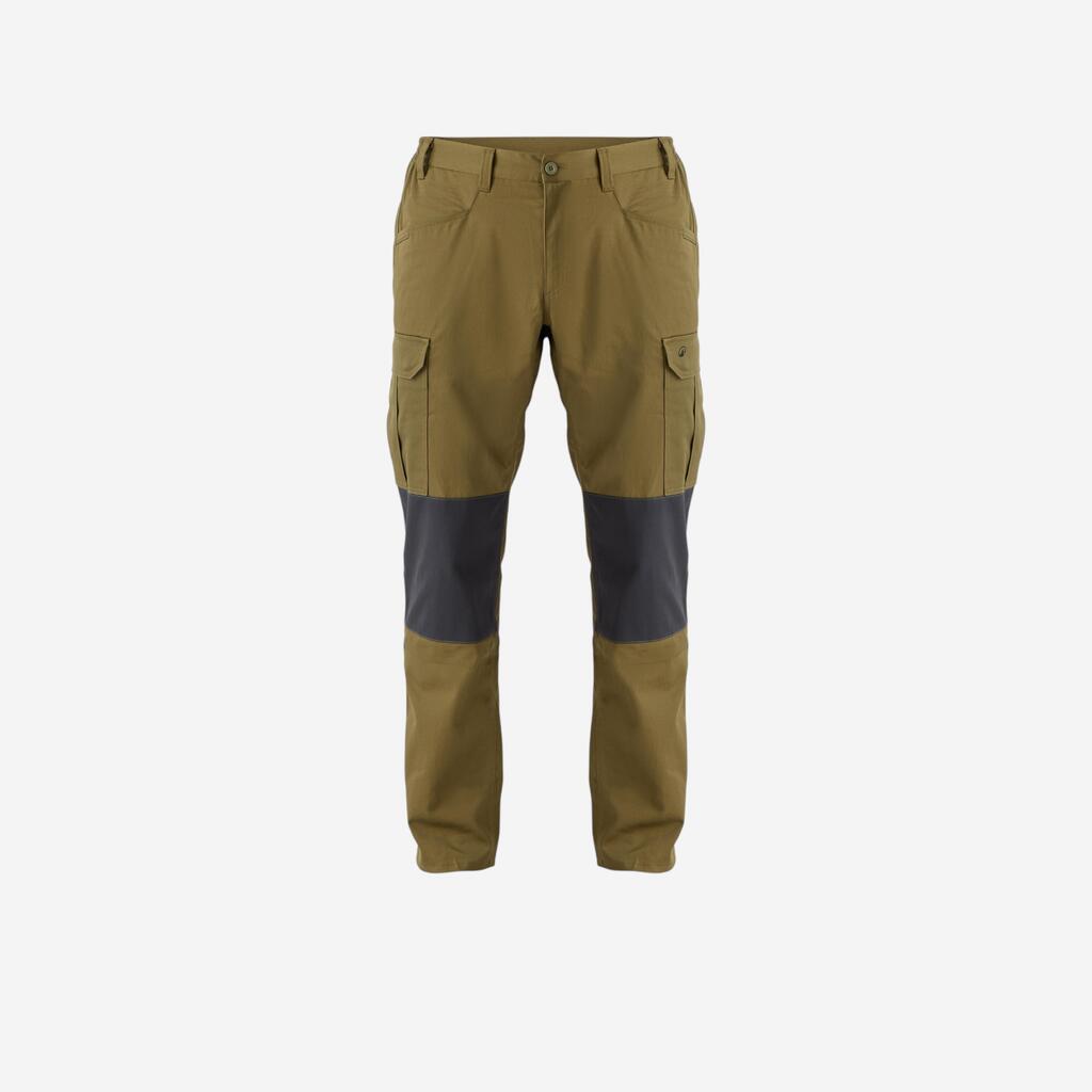 Jagdhose Steppe 500 Cargo strapazierfähig zweifarbig 