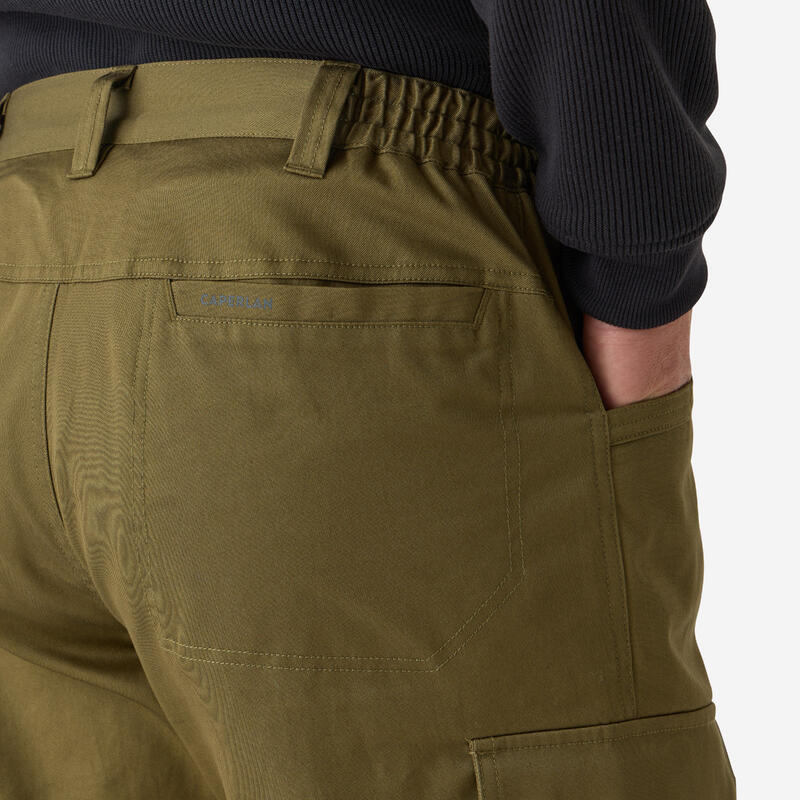Pantalon cargo rezistent Stepă 500 bumbac 100%  bicolor