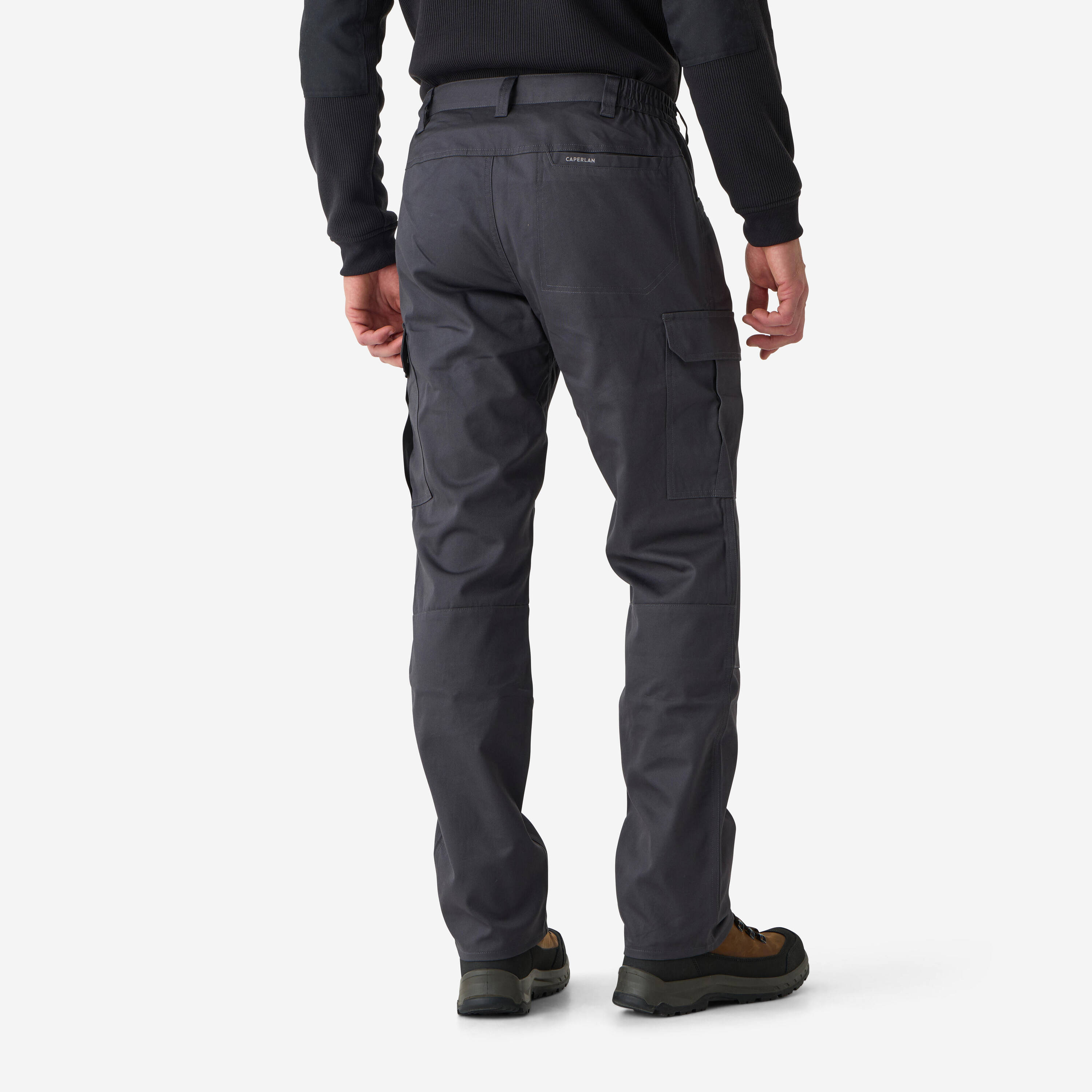 Durable cargo trousers, Steppe 500 grey -  4