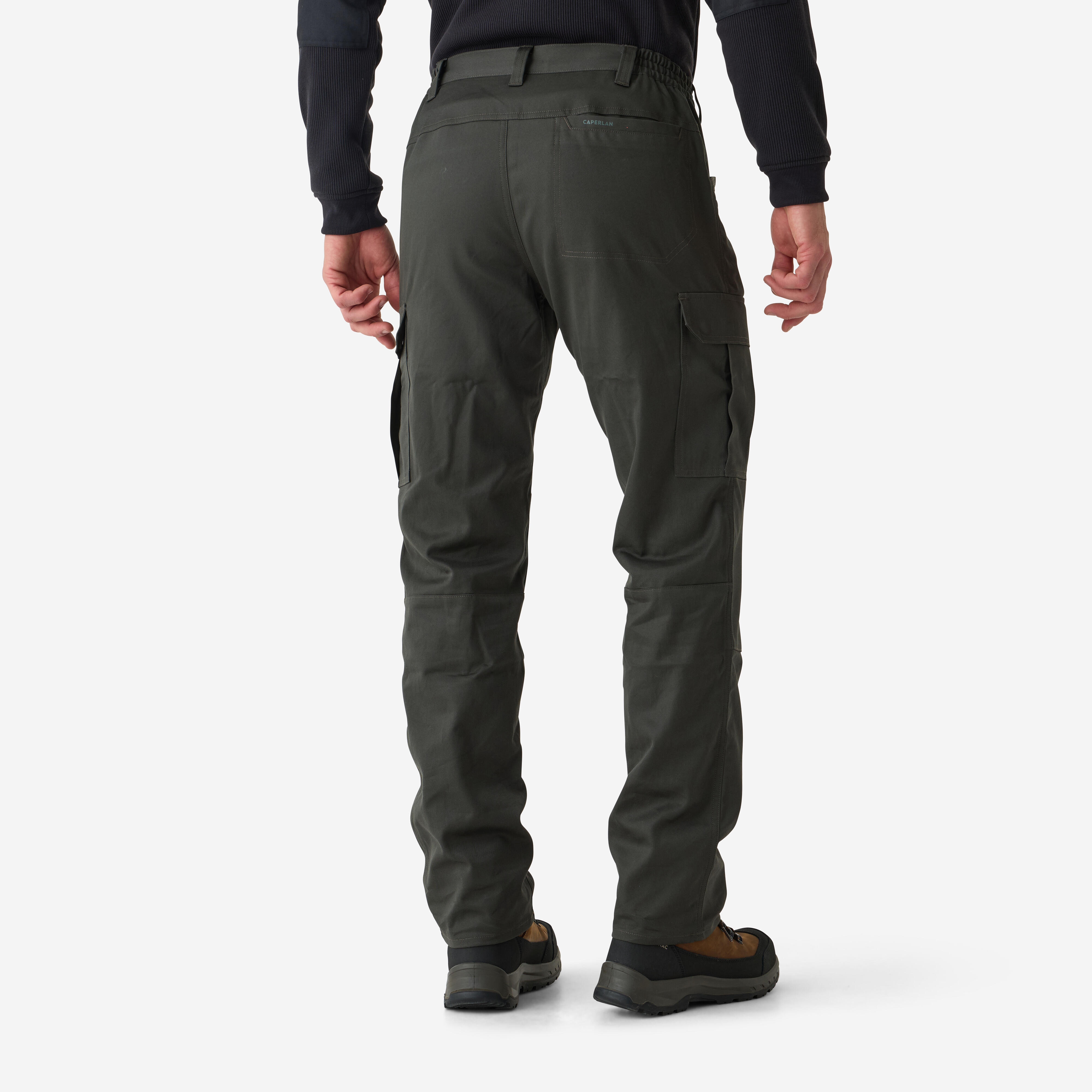 Pantalon cargo de chasse résistant homme, Steppe 500 vert - SOLOGNAC
