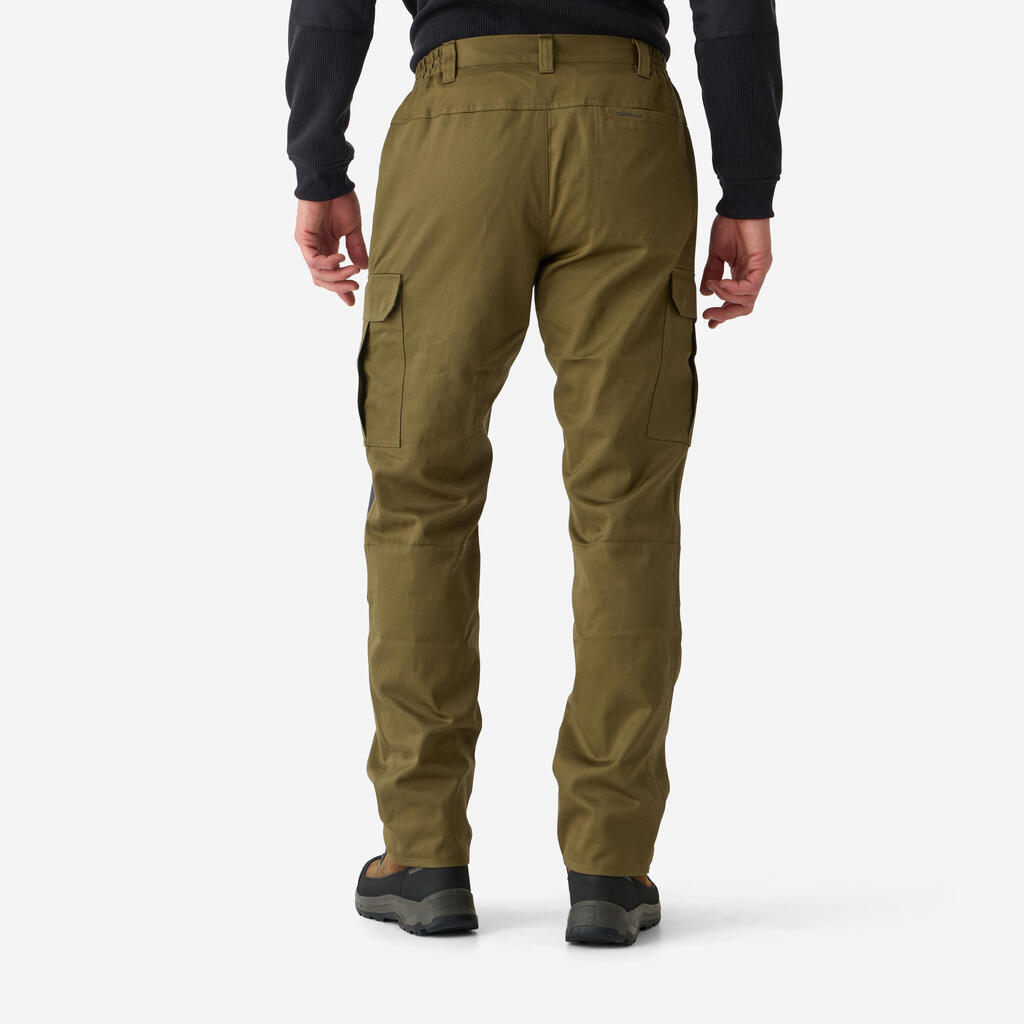 Jagdhose Steppe 500 Cargo strapazierfähig zweifarbig 