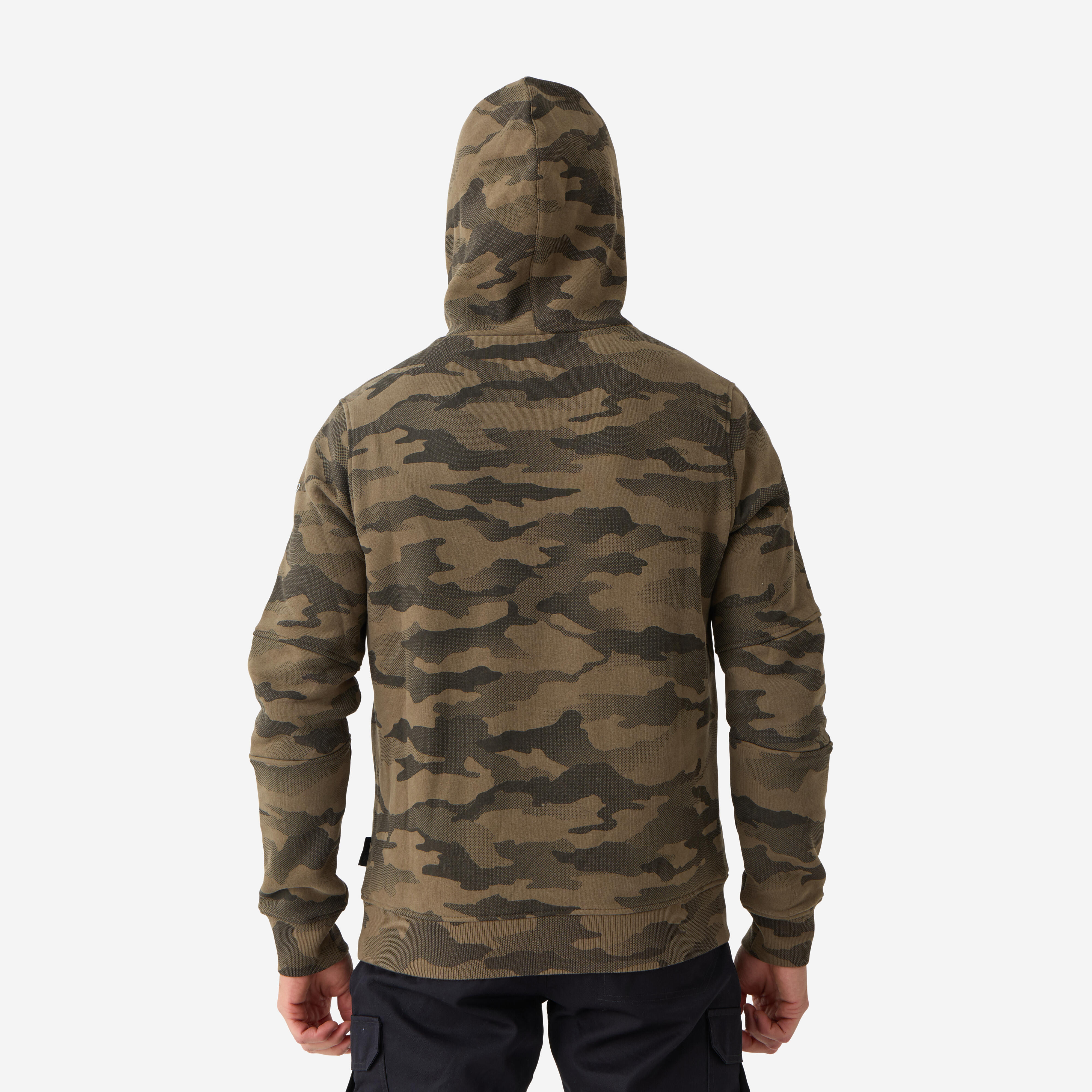 Chandail à capuchon homme, 500 camouflage - SOLOGNAC