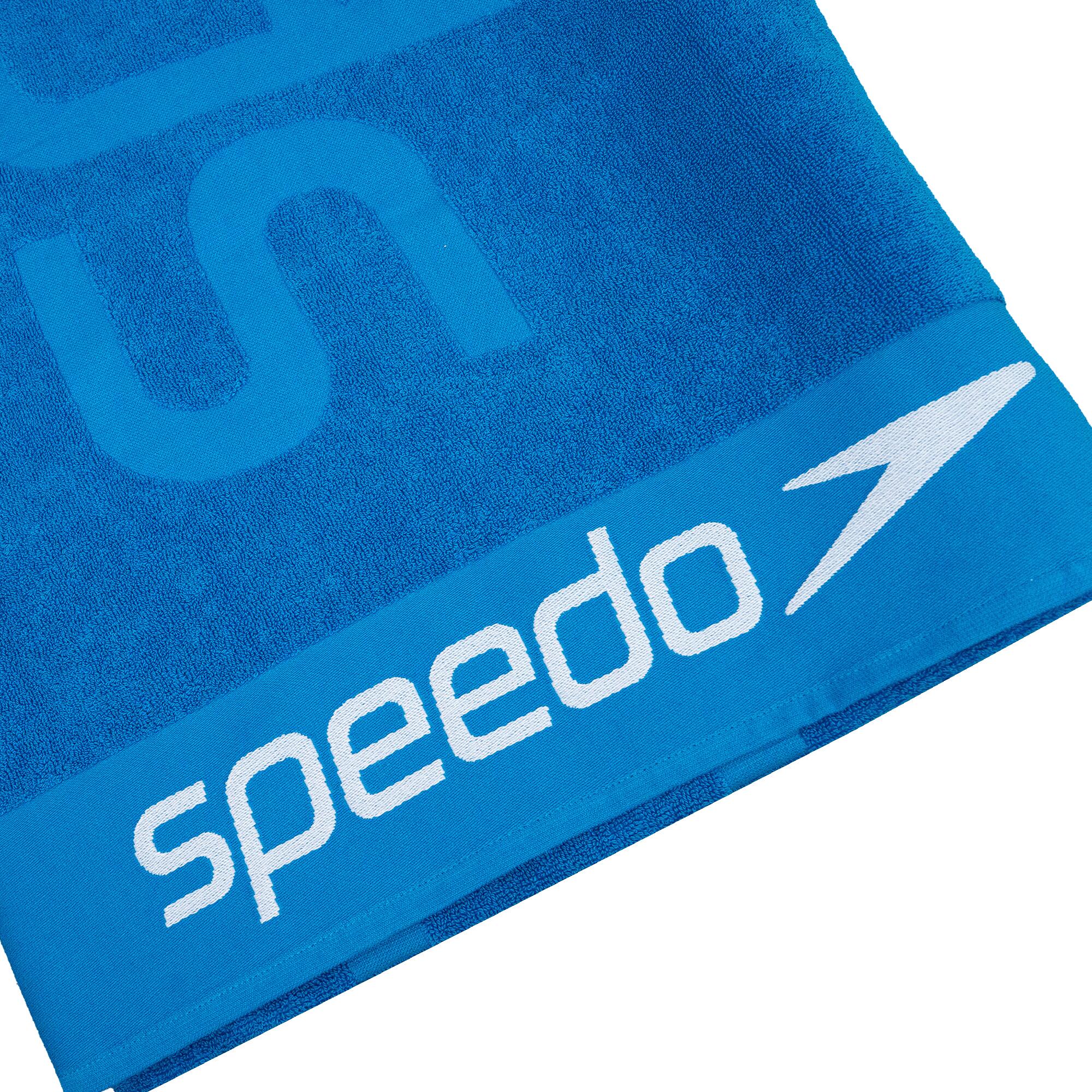 Telo mare jacquard Speedo cotone azzurro 90x200cm 3/4
