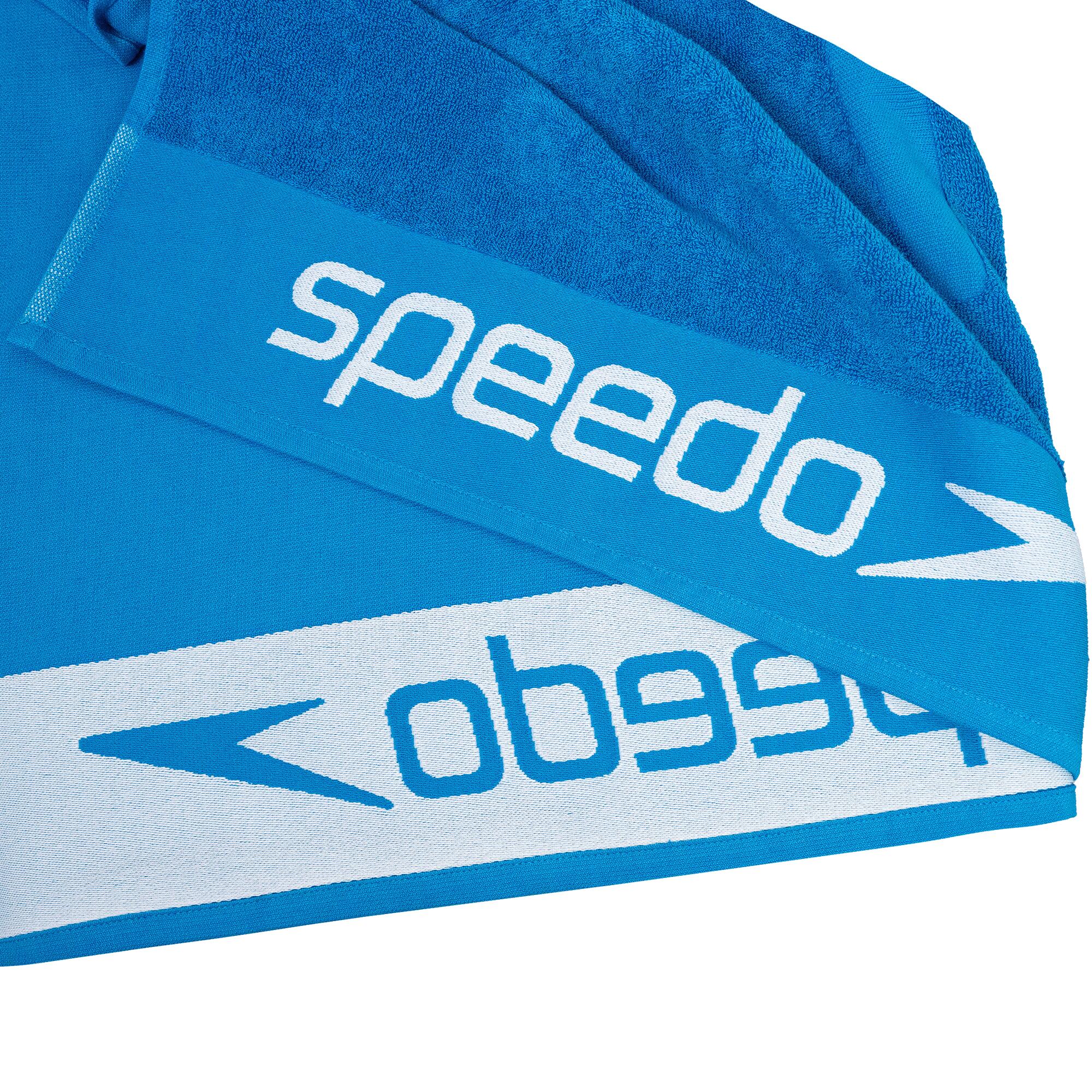 Telo mare jacquard Speedo cotone azzurro 90x200cm 4/4