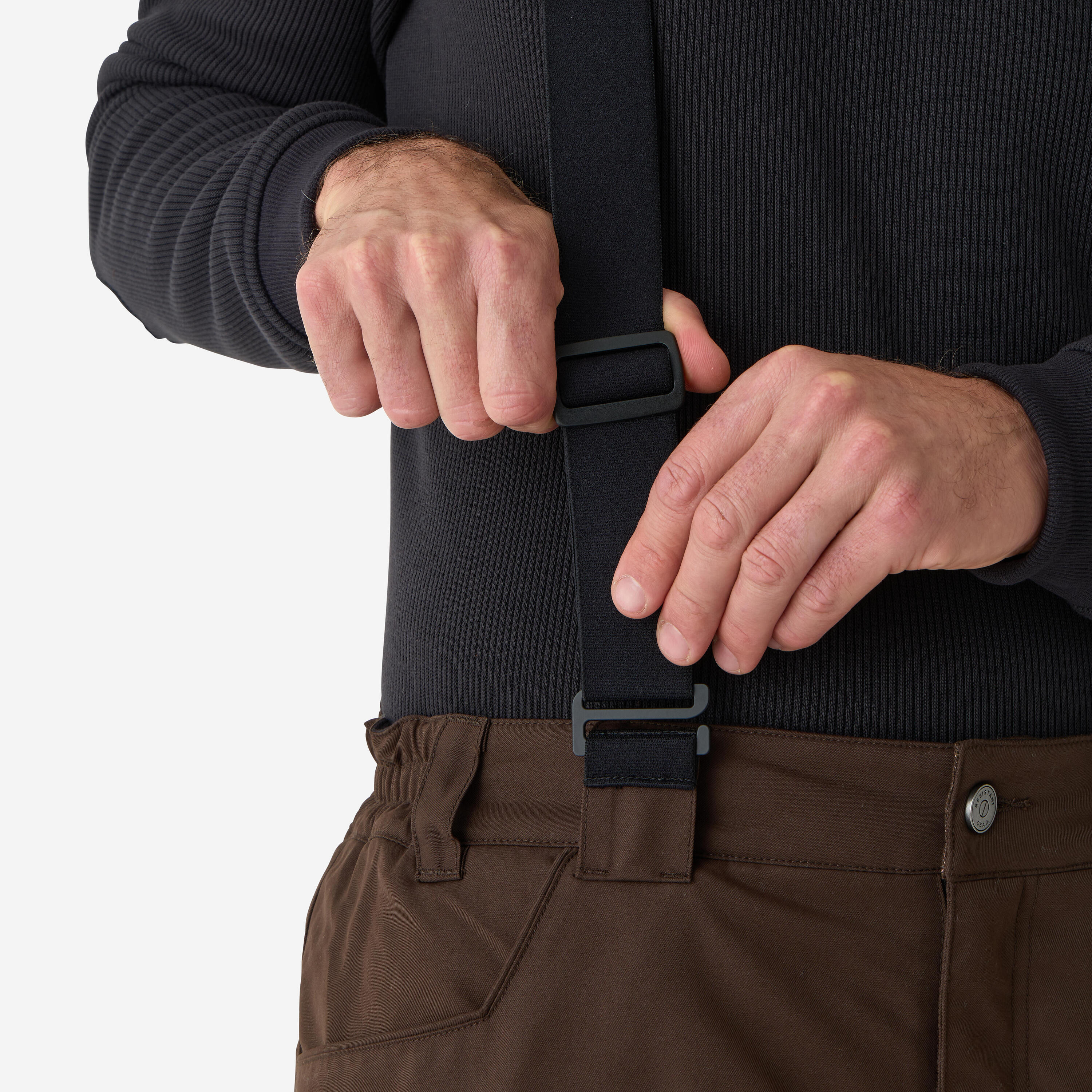 Pantalon chaud et silencieux 900 marron 6/7