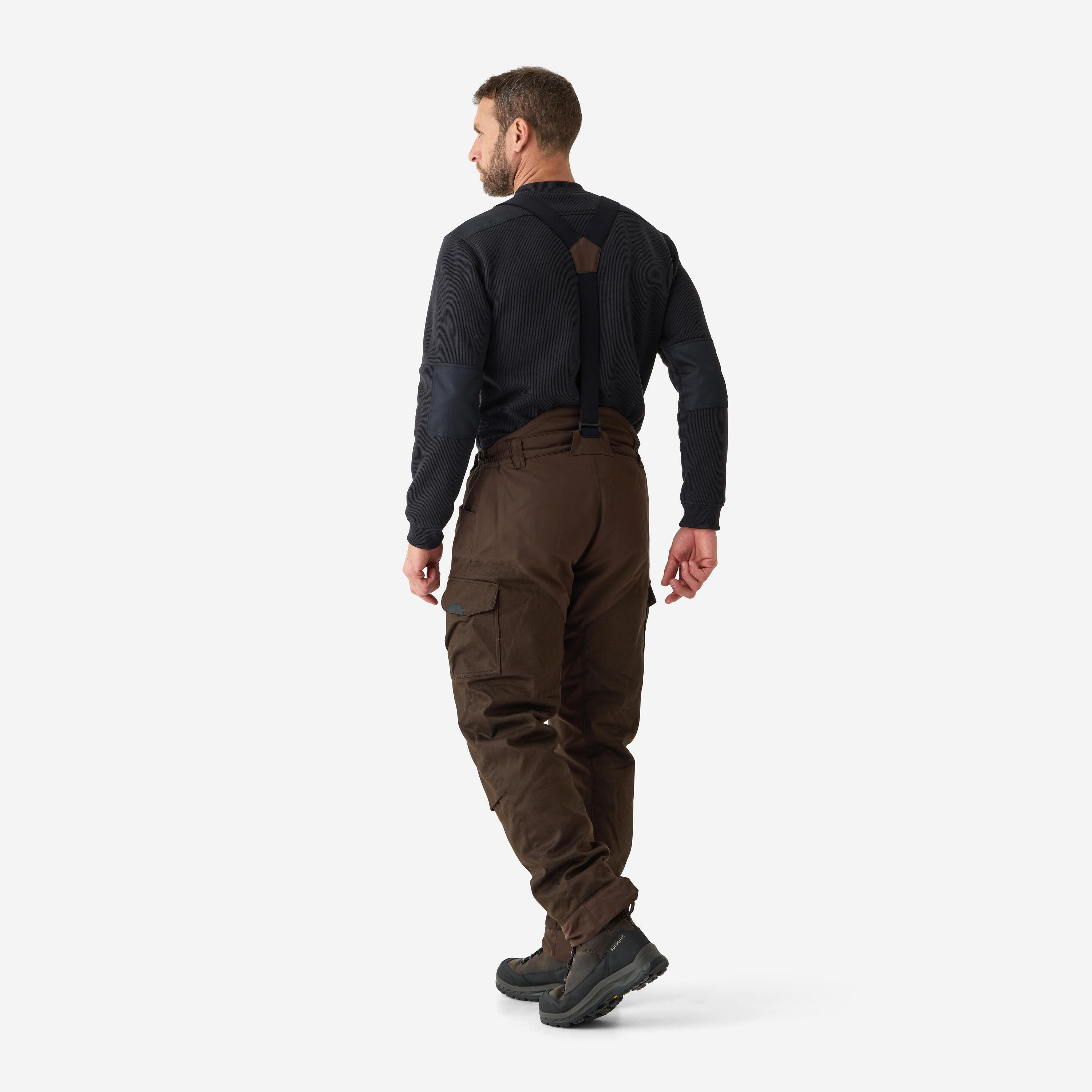 Pantalon chaud et silencieux 900 marron 2/7