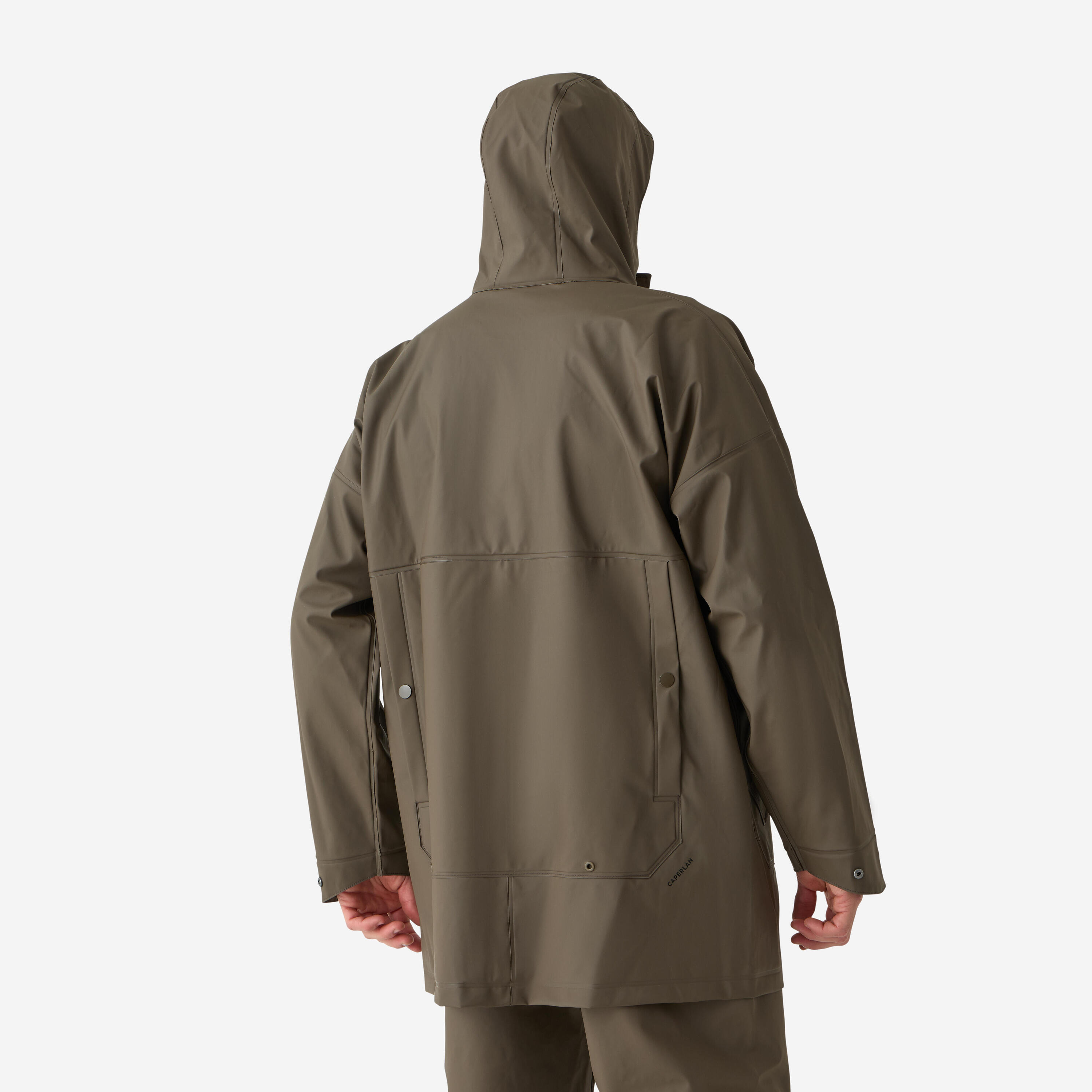 Regenjacke / Wachsjacke 500 wasserdicht winddicht grün 6/6