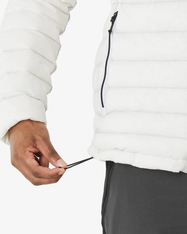Daunenjacke Herren bis -10 °C Kapuze Trekking MT500 