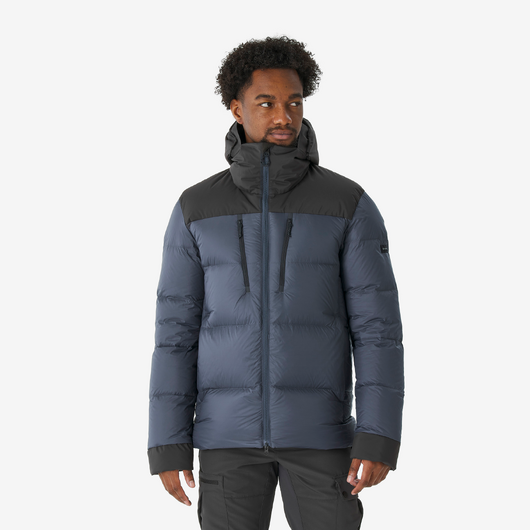Doudoune en duvet à capuche -20°C homme, MT900 gris