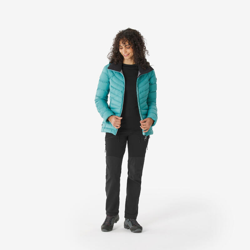 Kadın Outdoor Kuş Tüyü Şişme Mont - Kapüşonlu - Mavi - MT500 - -10 °C