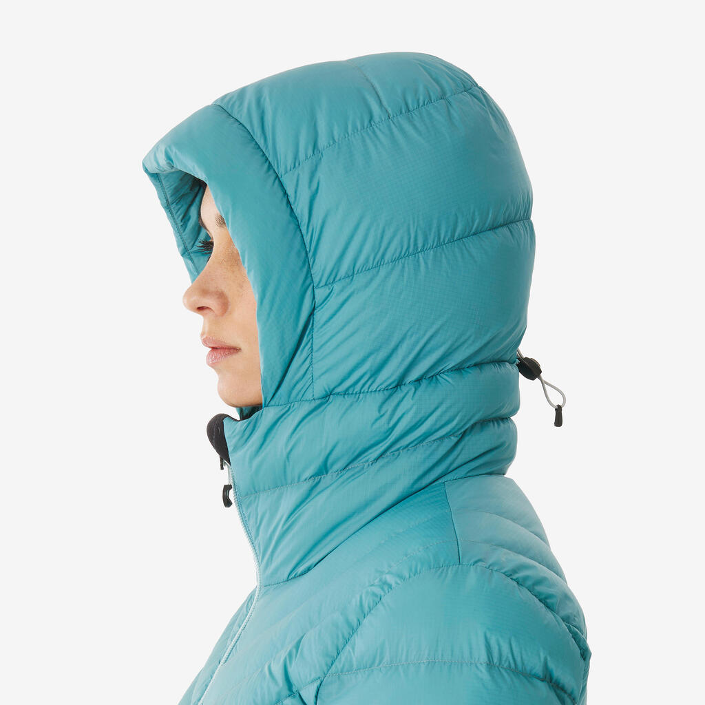 ŽENSKA PERJANA JAKNA MT500 sa kapuljačom -10°C- bela