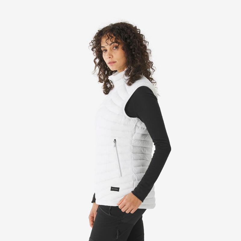 Doudoune sans manche en duvet de trek montagne - MT100 - femme