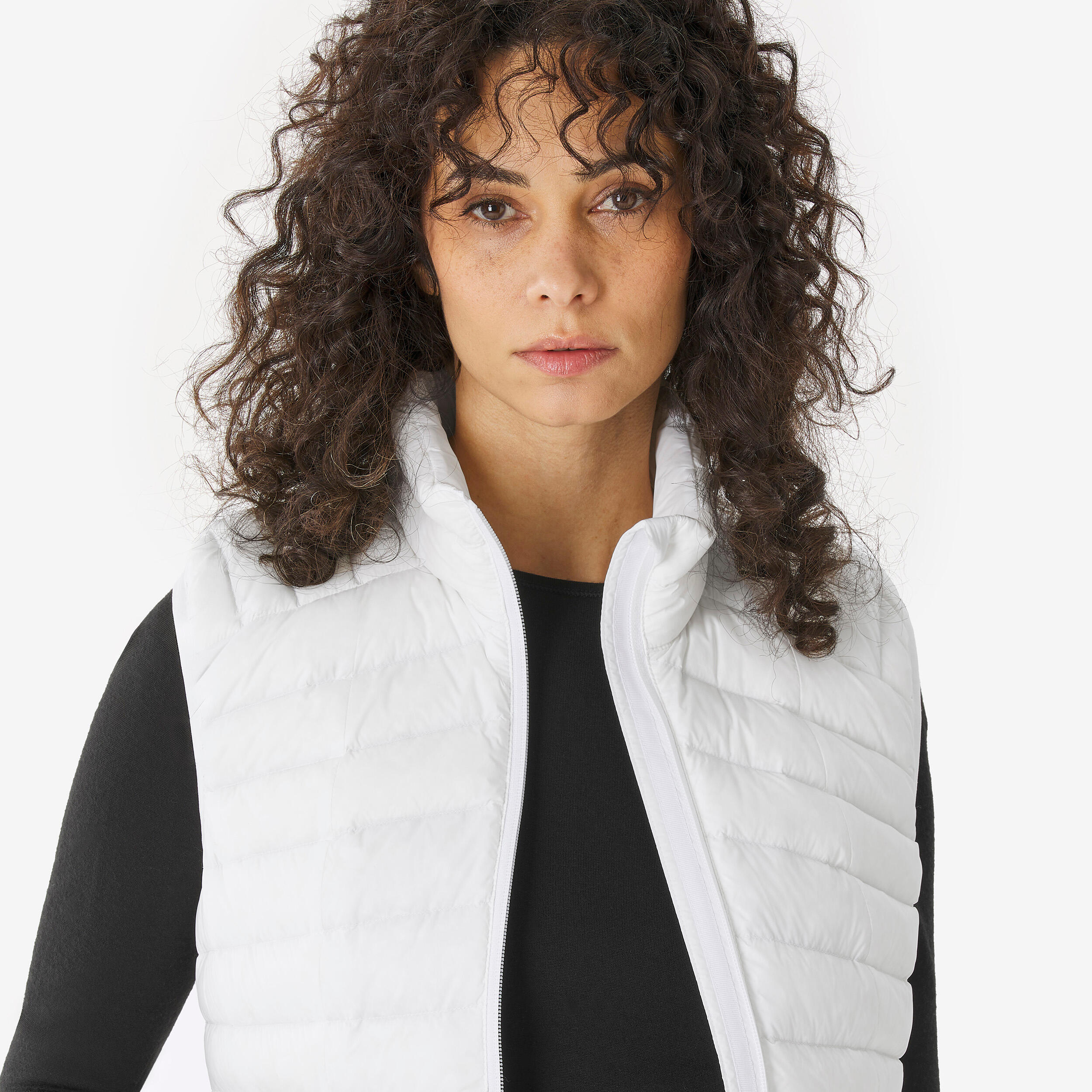 Damesbodywarmer voor bergtrekking MT100 dons 3/7