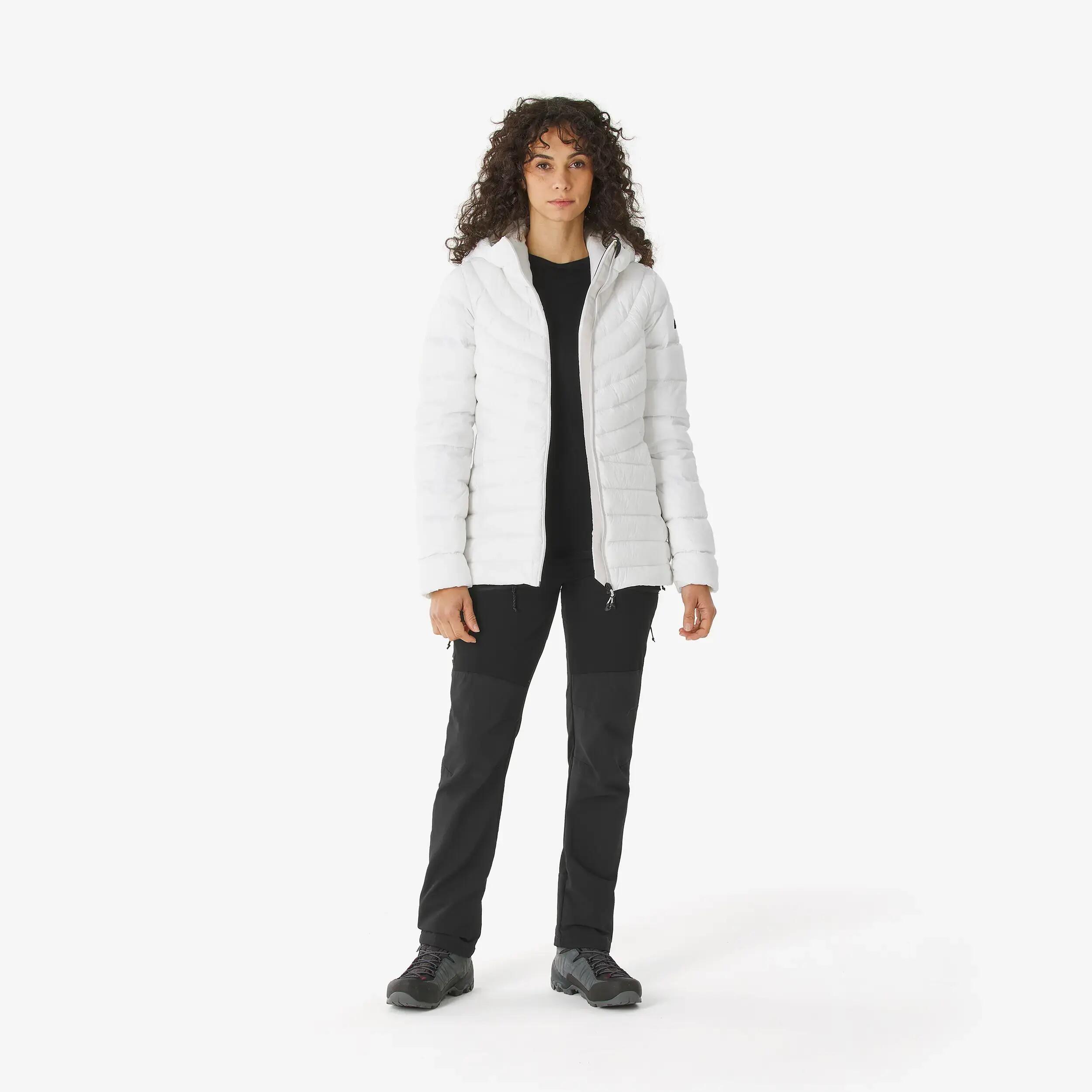 Women Trekking Down Jacket MT500 -10°C White -  3