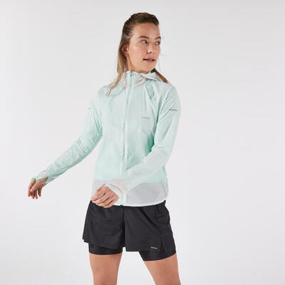 Giacca antivento running donna RUN WIND 900 blu