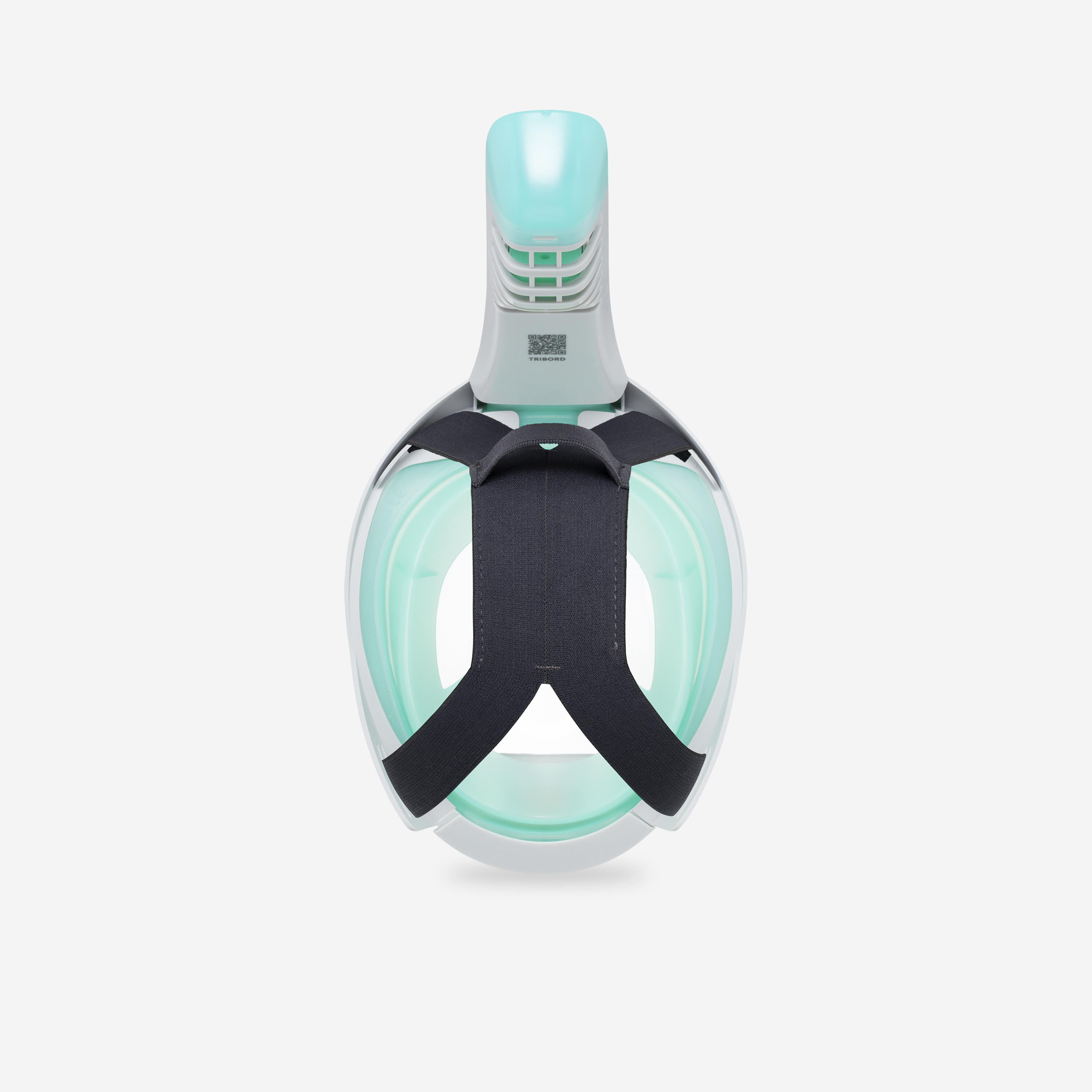 Kids’ Easybreath snorkelling surface mask XS (ages 6-10) NO BAG aquamarine green