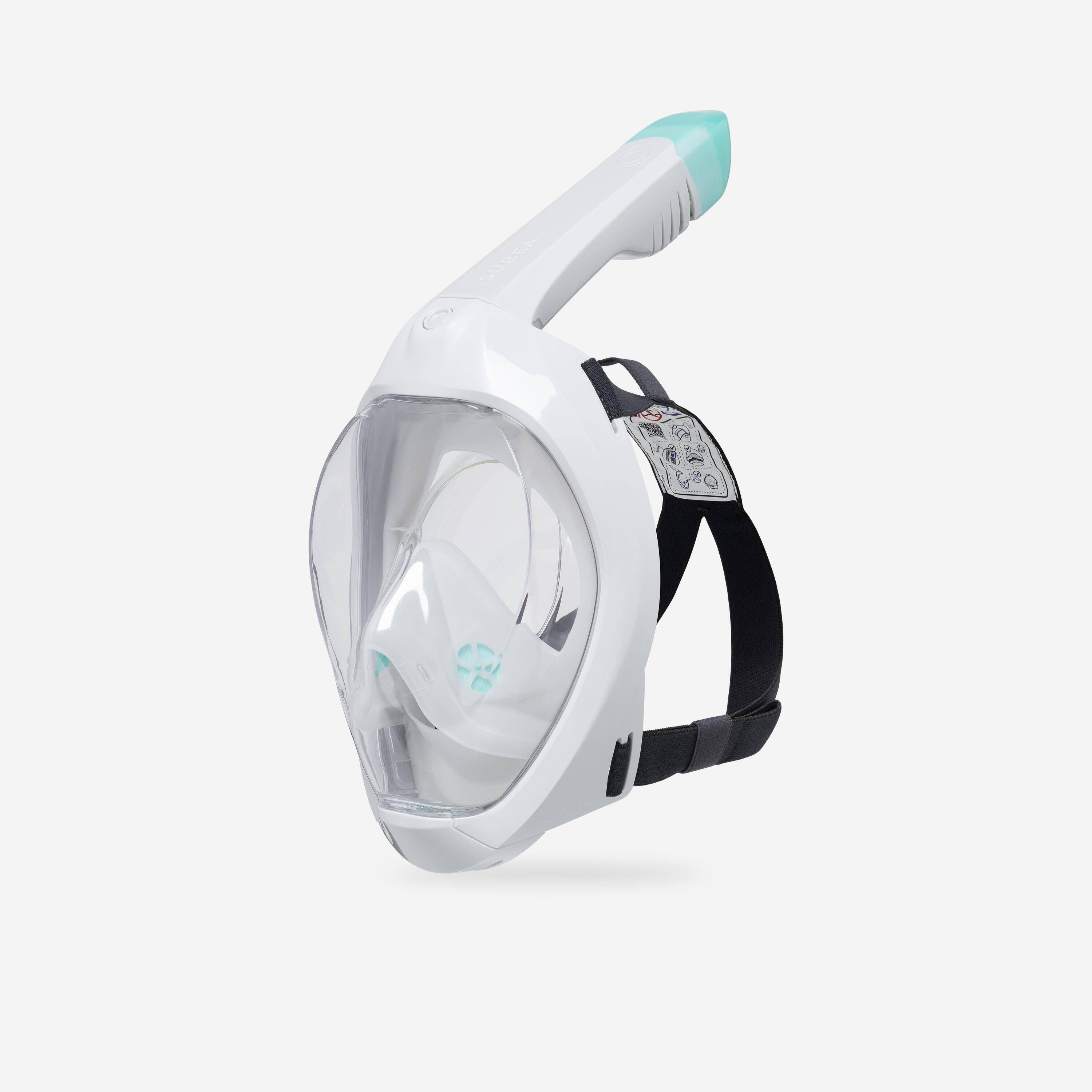 Adult Easybreath snorkelling surface mask grey -no bag- -  3