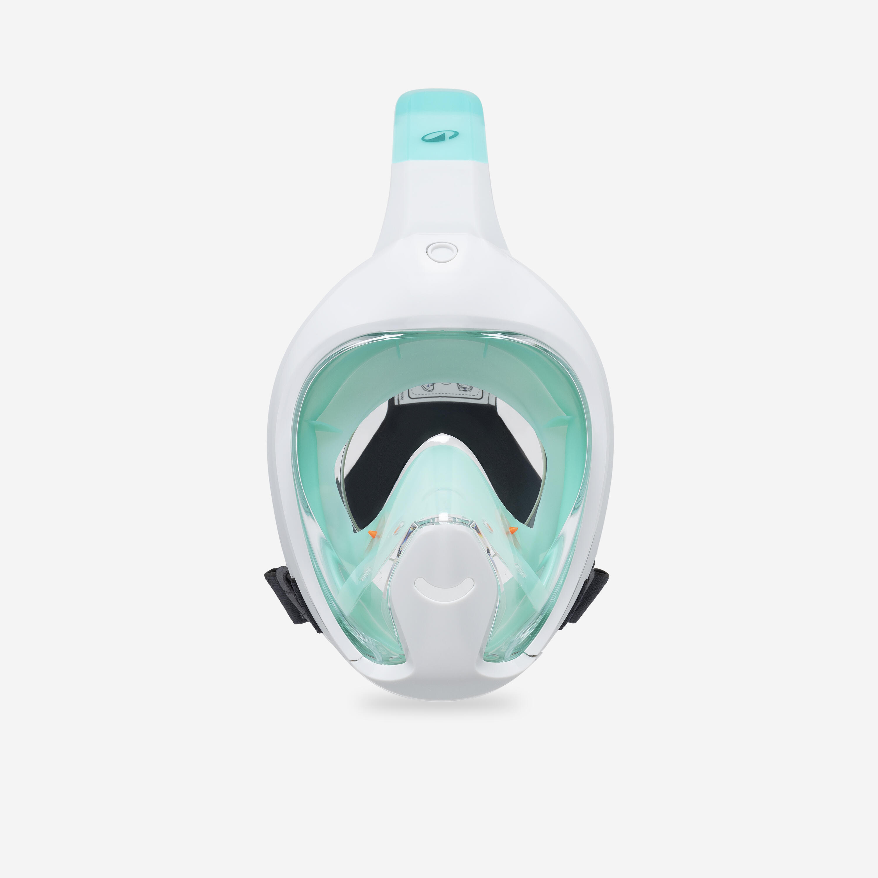 Kids’ Easybreath snorkelling surface mask XS (ages 6-10) NO BAG aquamarine green