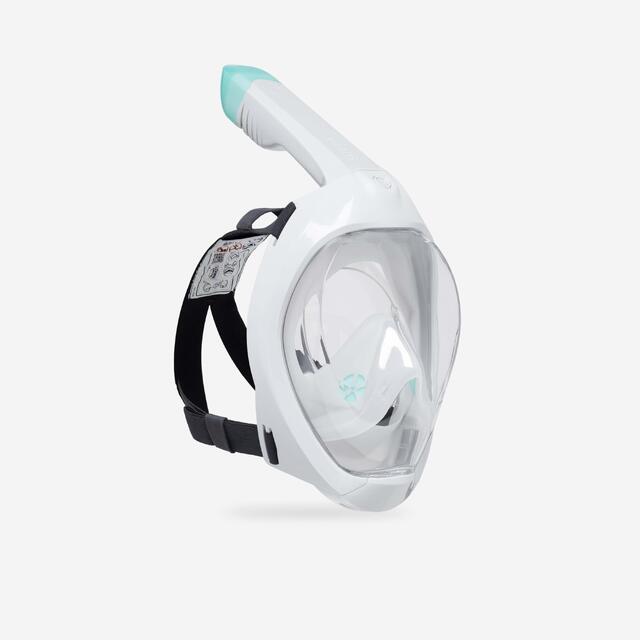 Schnorchelmaske ohne Tasche Easybreath Damen/Herren 500 grau