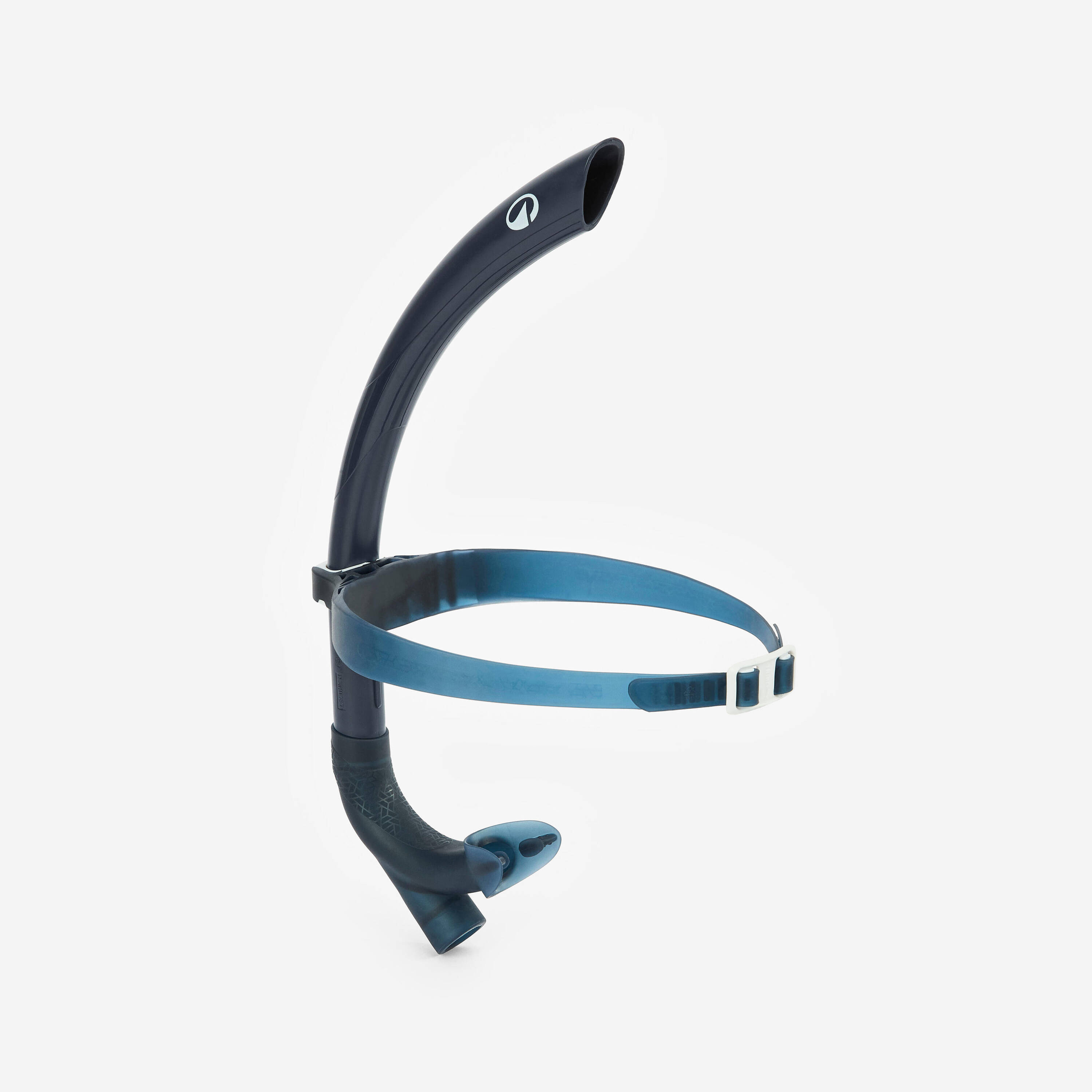 Centre-mounted snorkel S/M - blue white -  1