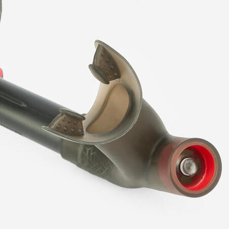 Трубка для плавання фронтальна розмір M/L чорна/червона