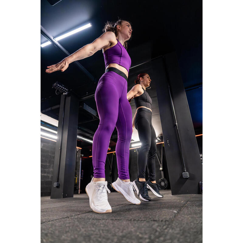Női fitnesz leggings, gumírozott derekú
