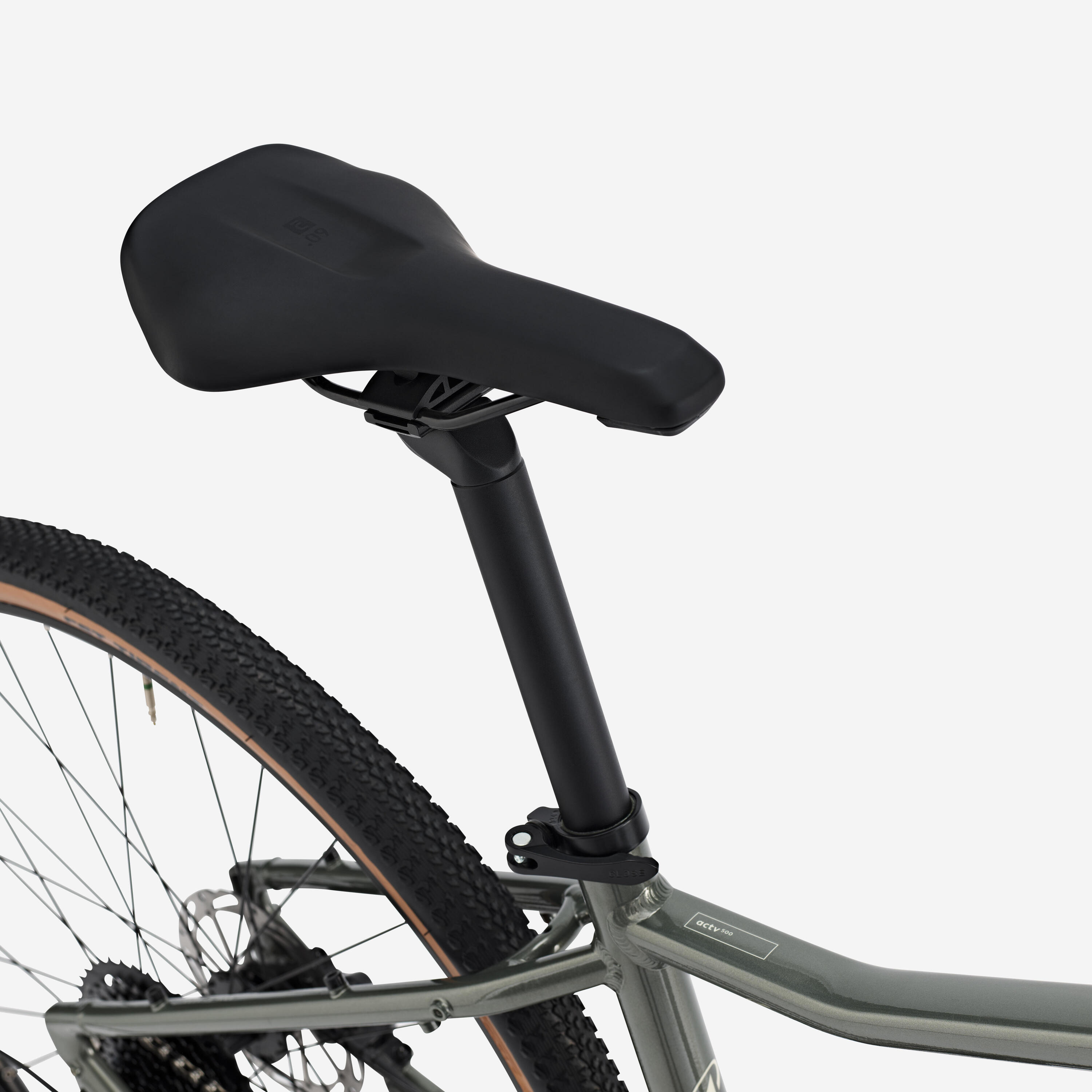 Vélo tout chemin cadre haut, ACTV 500 vert 9/10