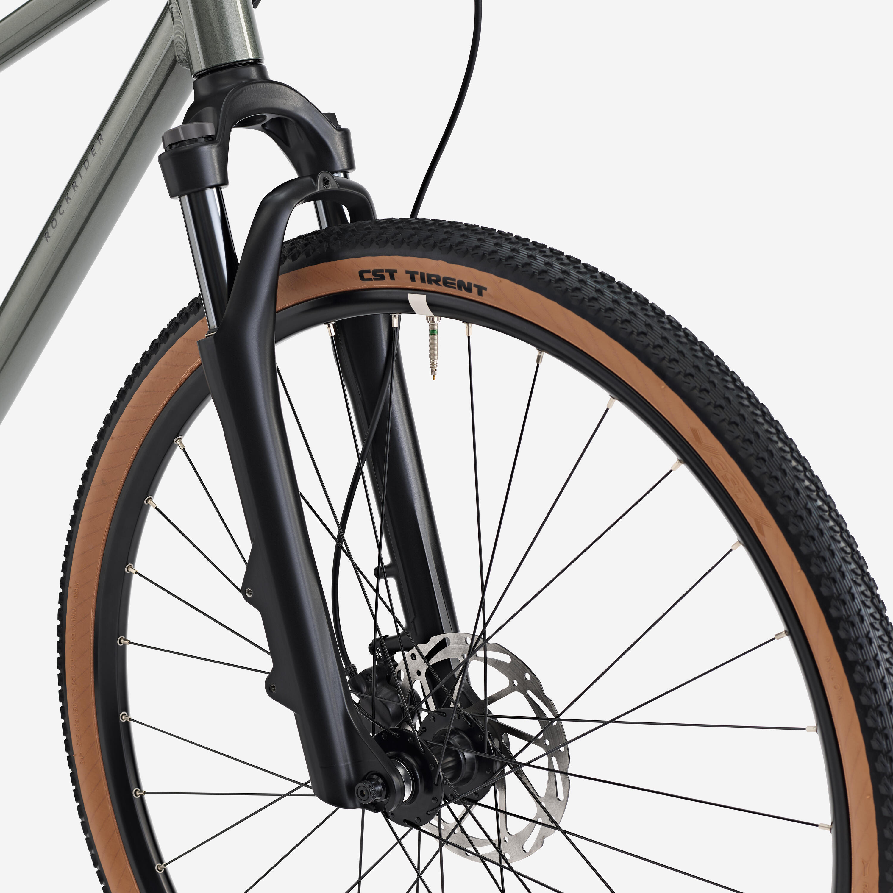 Vélo tout chemin cadre haut, ACTV 500 vert 7/10