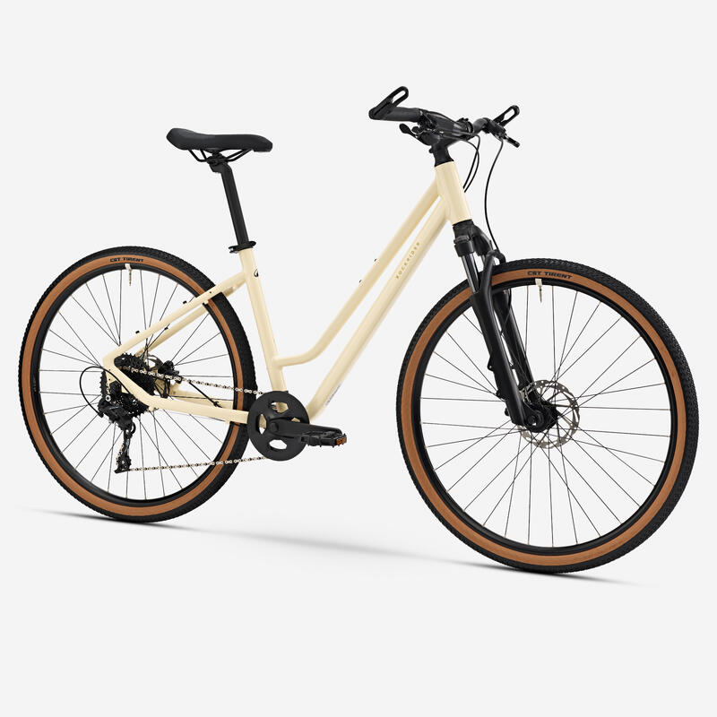 Bicicletă polivalentă cadru jos ACTV 500 Galben