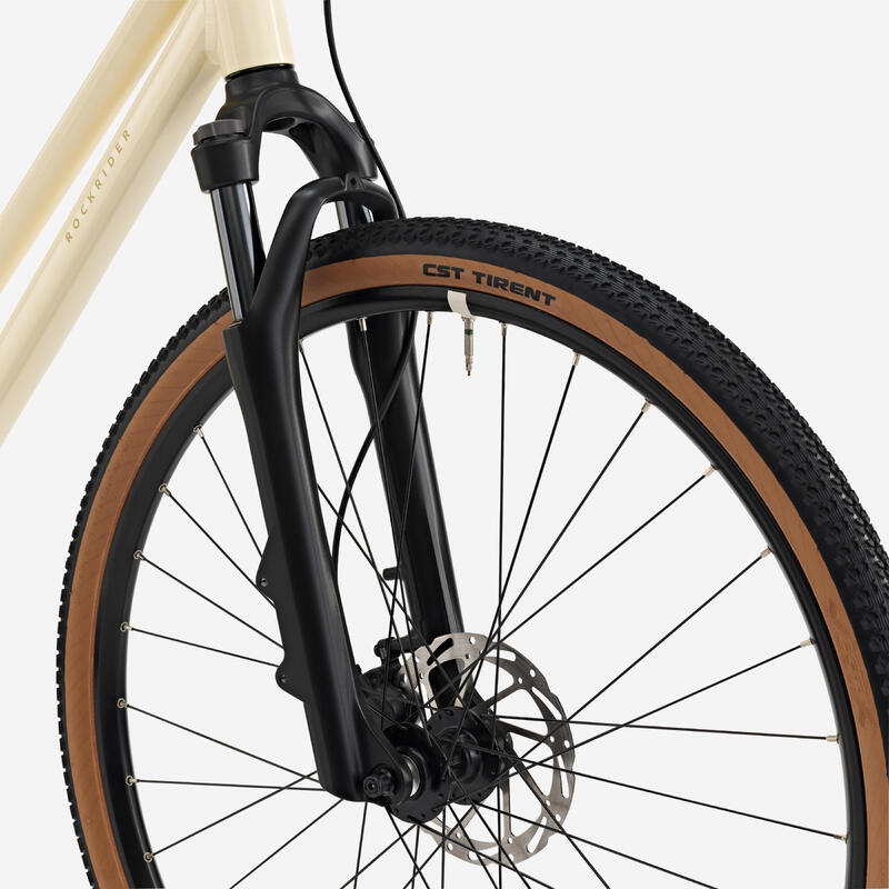 Bicicleta de Trekking Quadro Baixo, ACTV 500 Amarelo