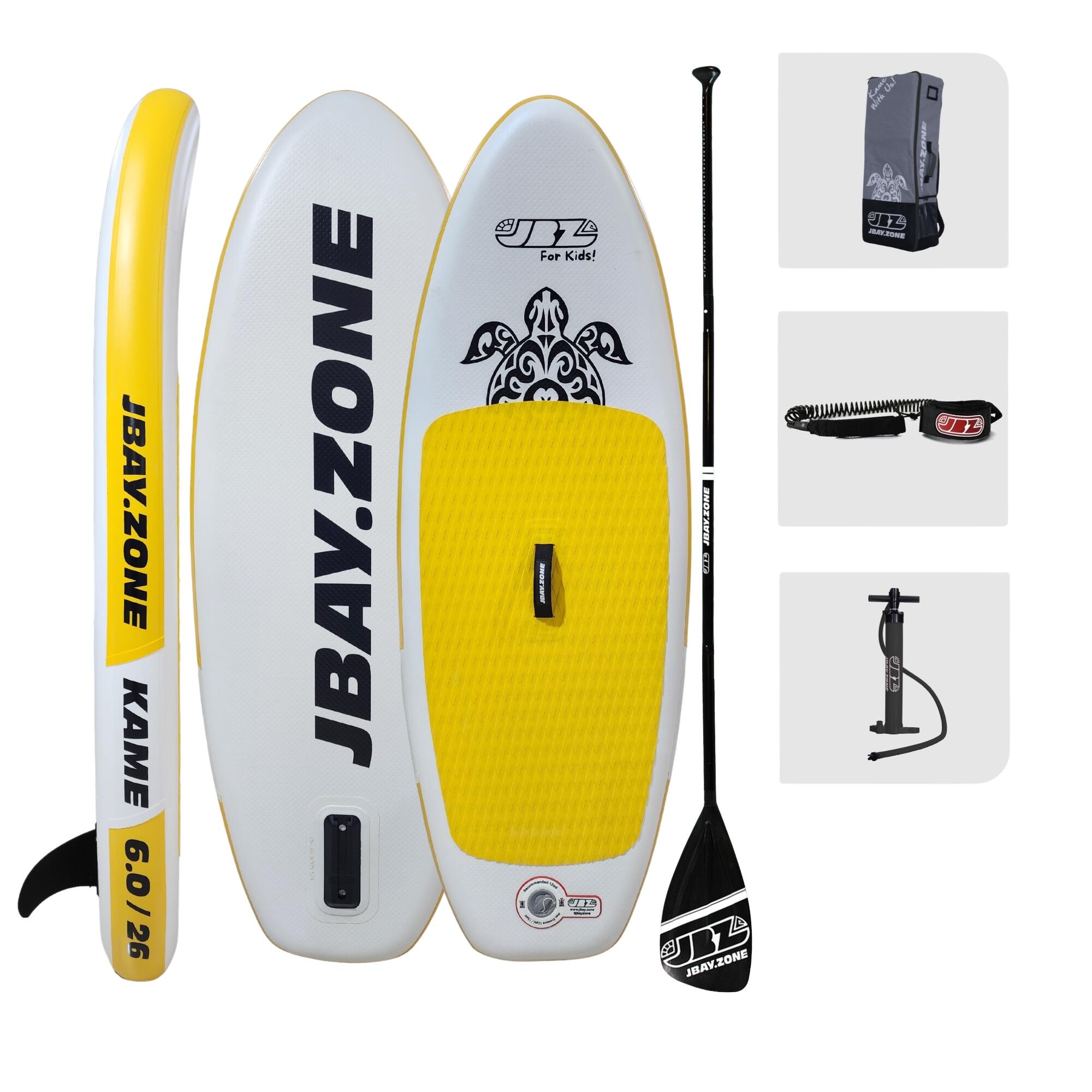 JBAY.ZONE SUP gonfiabile KD250 Jbay.Zone 5'9" bambini giallo