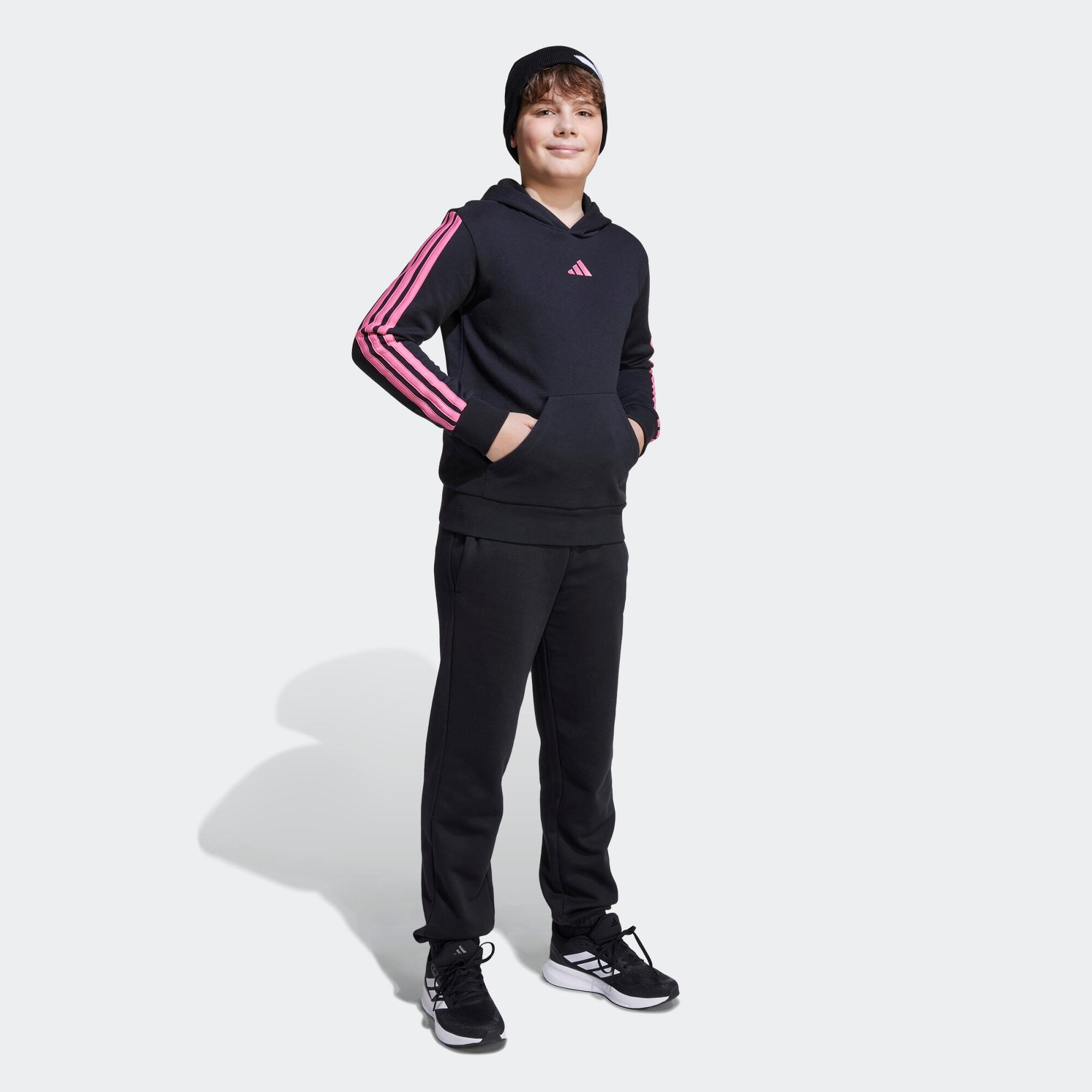 Sudadera Niños Negro-Rosa Media Cremallera 2/7