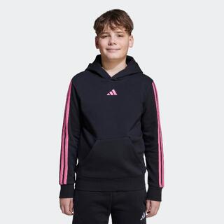 ADIDAS Felpa ADIDAS bambino ginnastica con zip pesante nero-rosa
