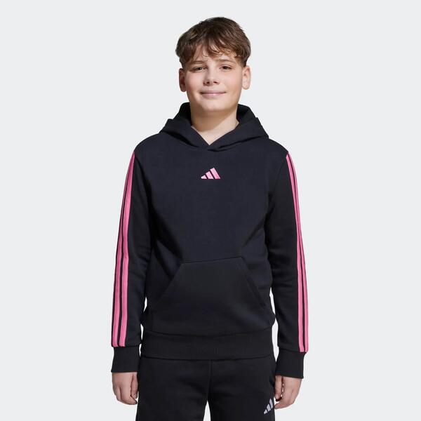 ADIDAS Sudadera Niños Negro-Rosa Media Cremallera