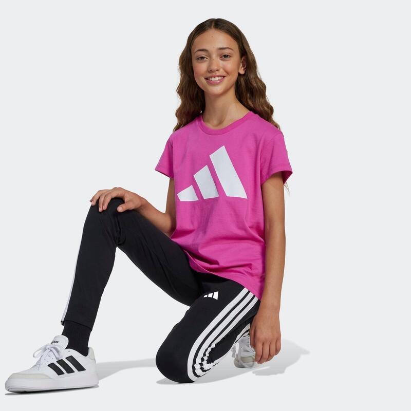 Colanți bumbac ADIDAS Ed. fizică Negru Fete