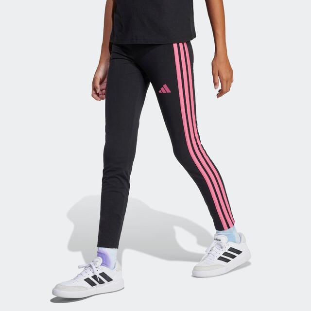 Leggings Kinder Baumwolle - schwarz/rosa