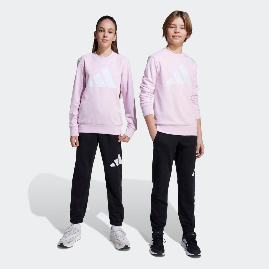 Kids' Cotton Tracksuit Set - Black & Pink
